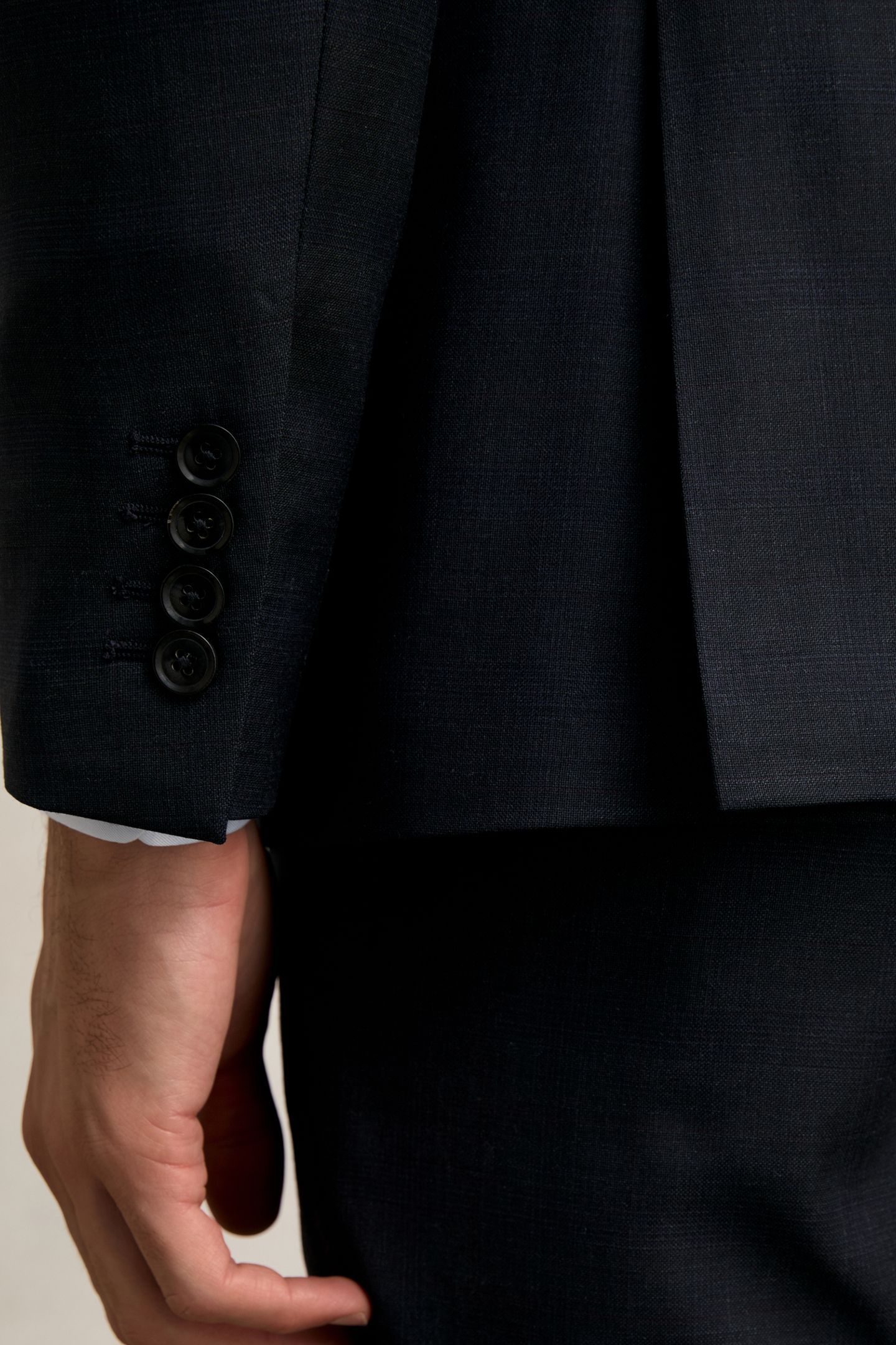 SB 2B NOTCH PRINCE OF WALES CHECK BLAZER NAVY 6