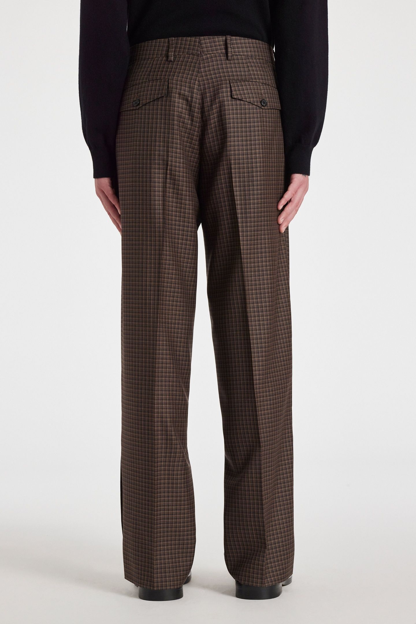 MENS SLIM FIT TROUSER DARK BROWN 2