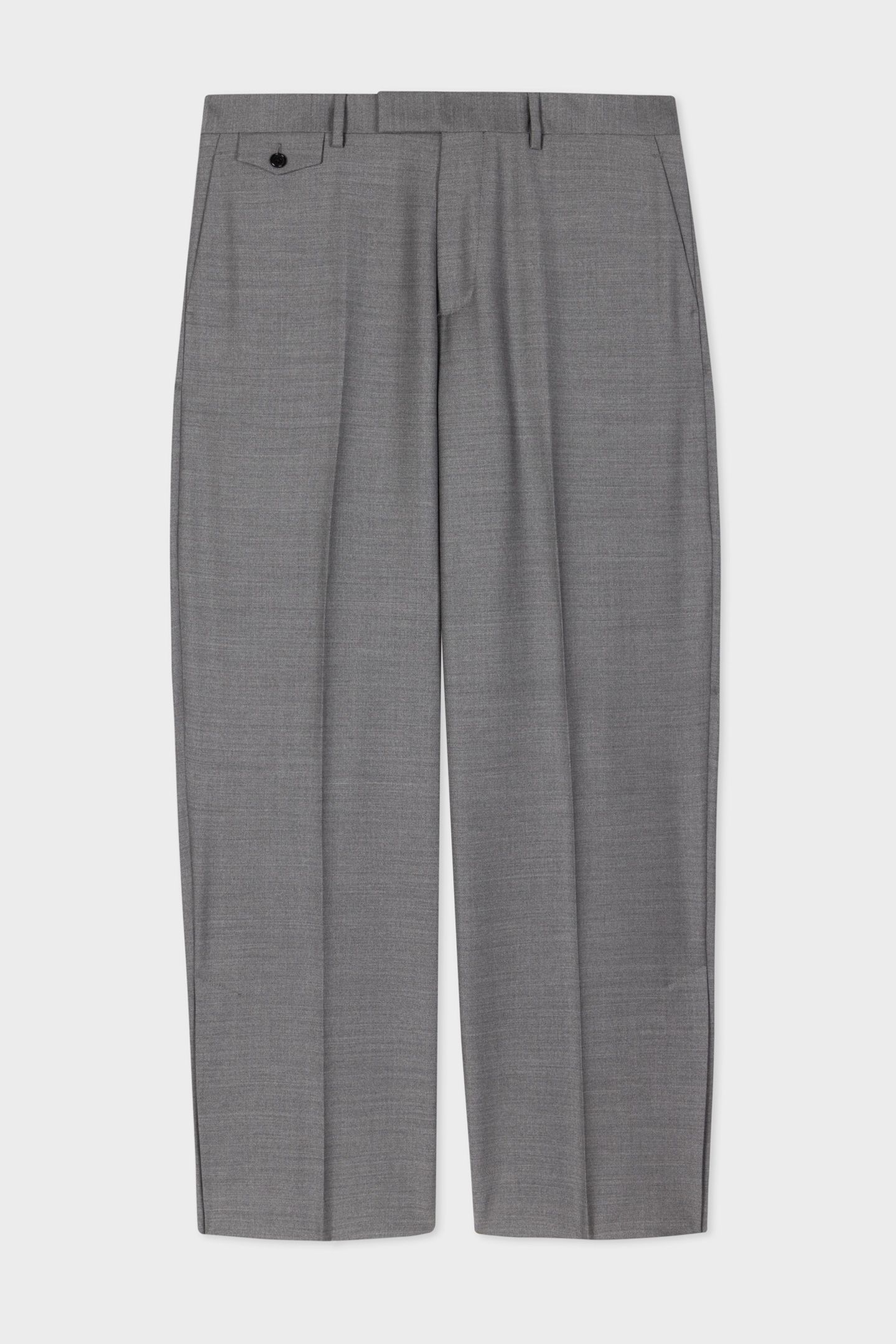 MENS SLIM FIT TROUSER GREY MELANGE 4