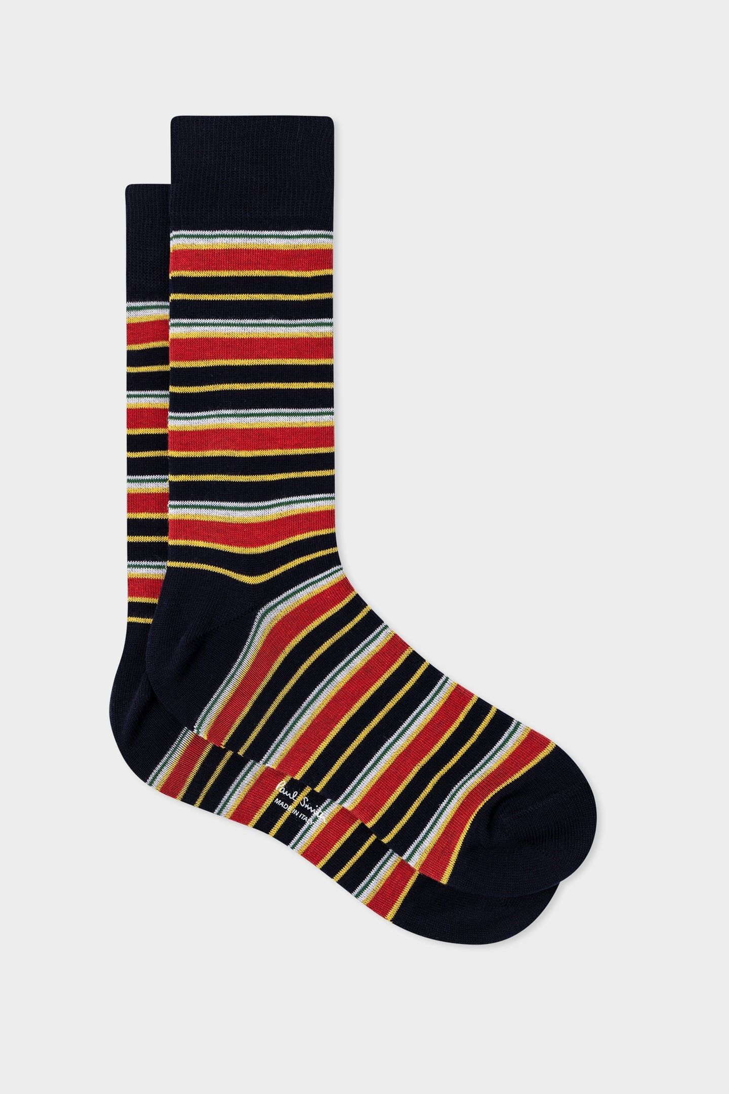 MEN SOCK EMILIO STRIPE NAVY 1