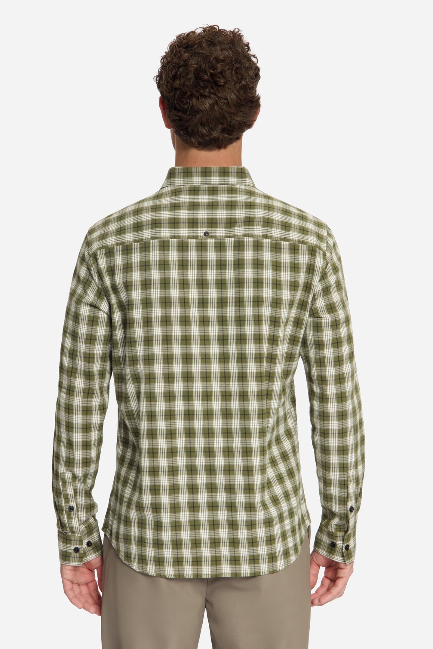 SHIRT YARN DYED CHECK MOSS 4