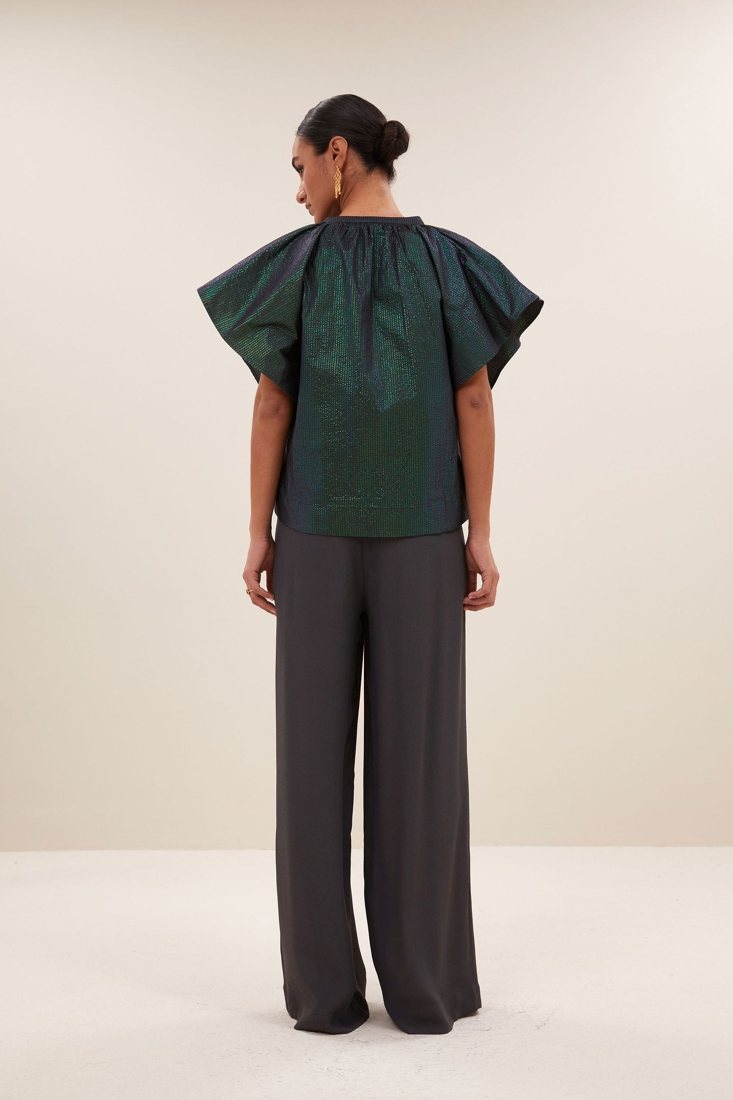VINA ELECTRIC BLOUSE ELECTRIC GREEN 2
