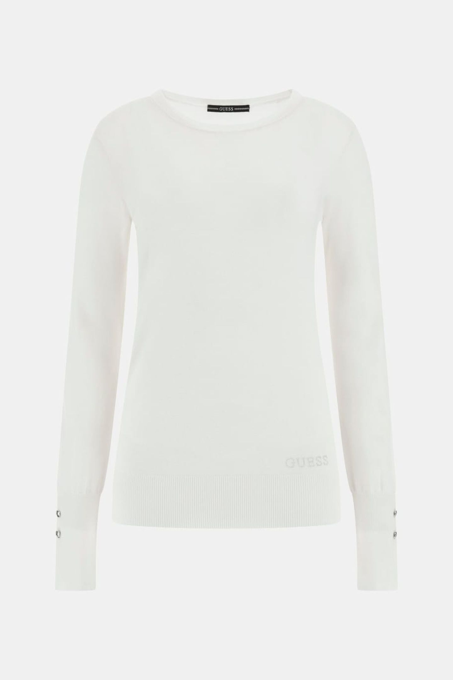 ELINOR RN LS SWTR CREAM WHITE 5
