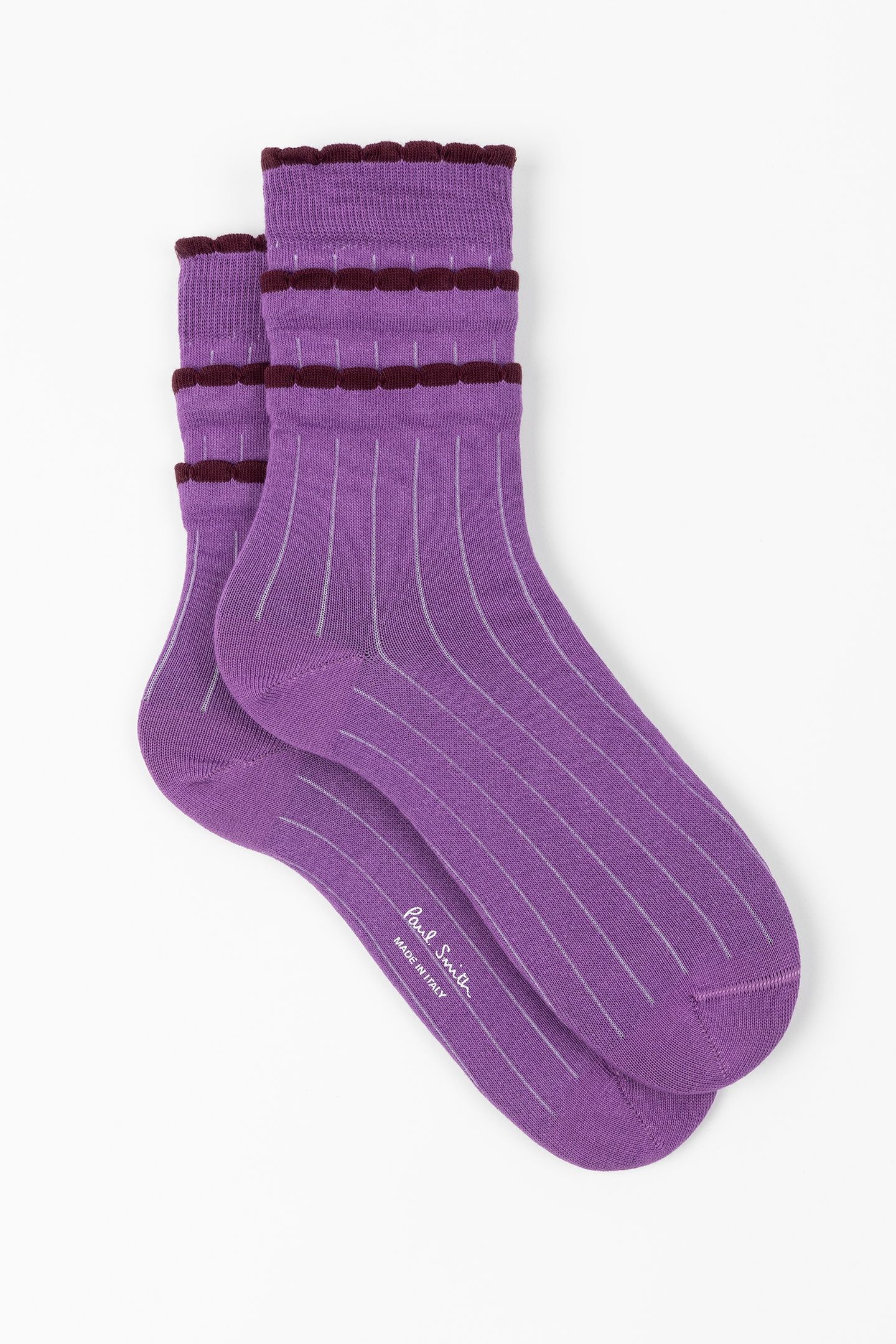 WOMEN SOCK GIGI RUFFLE DARK VIOLET 4