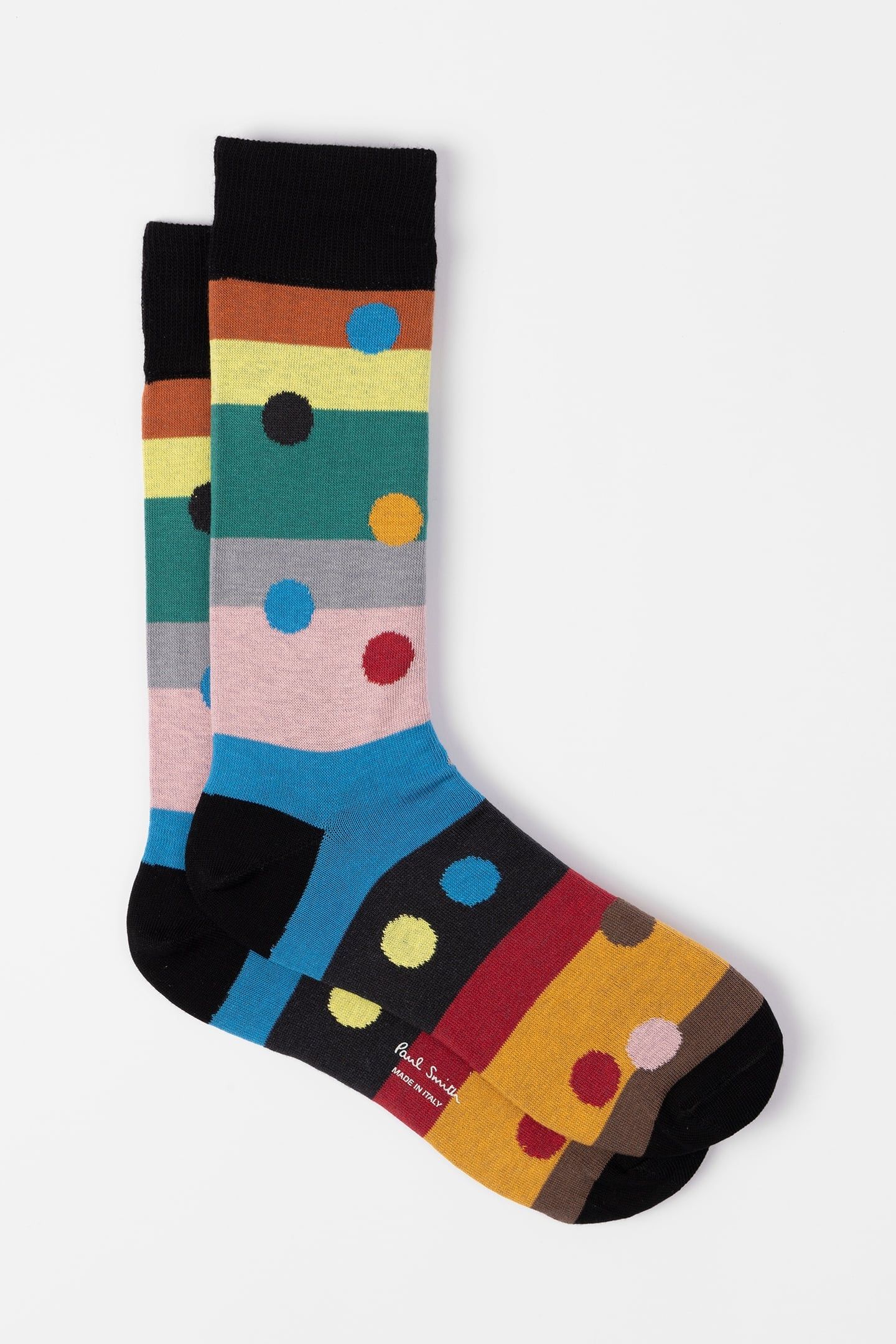 MEN SOCK ENRIQUE STRIPE BLACK 1