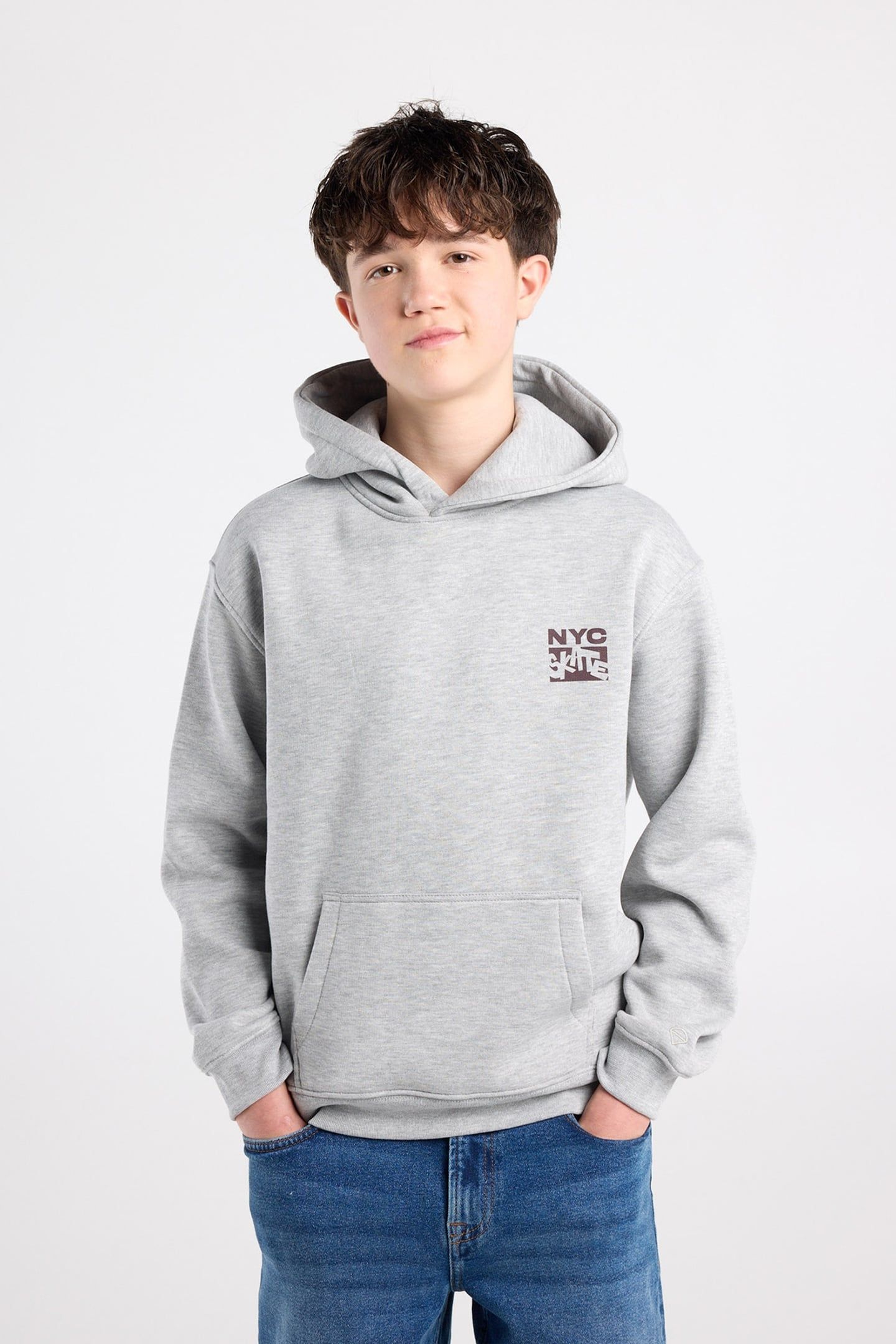 STUART HOOD JR LIGHT GREY MELANGE 1