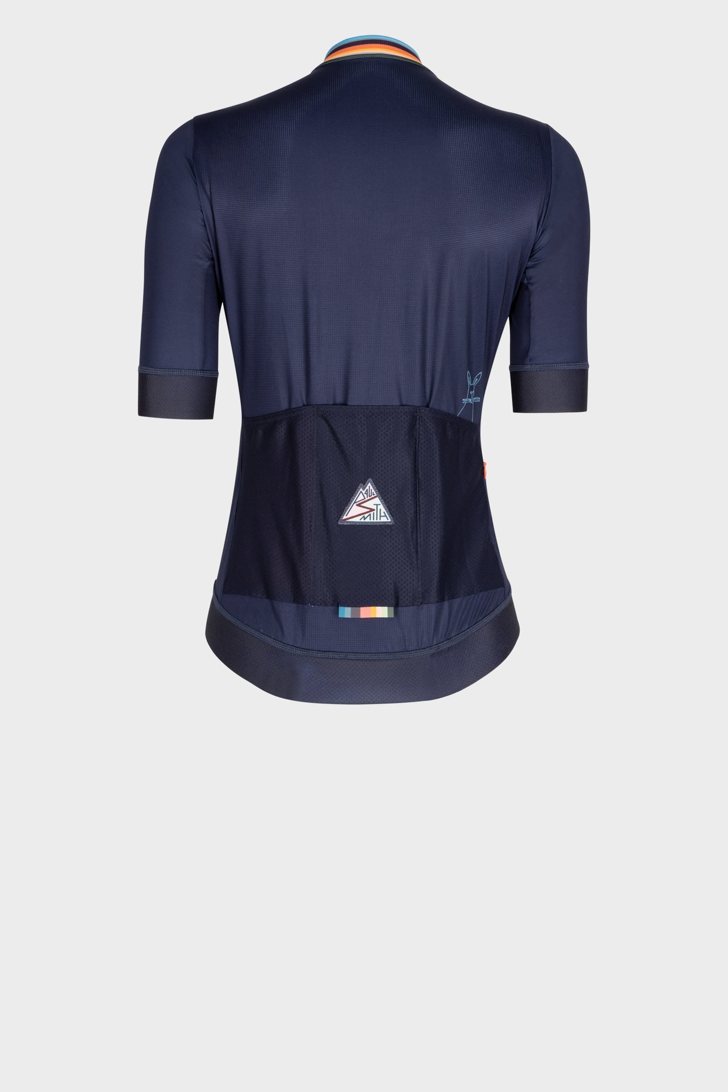 WOMENS CYCLE JERSEY S/S ARTIST STRIPE VERY DARK NAVY 4