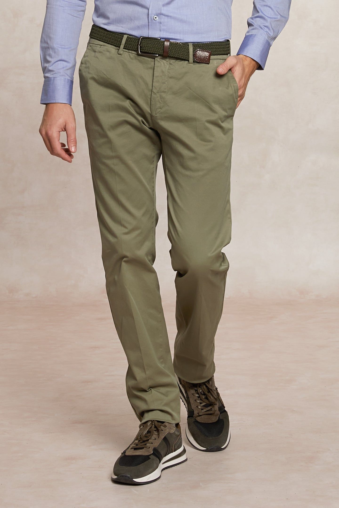 BASIC CHINO STRETCH KHAKI 4