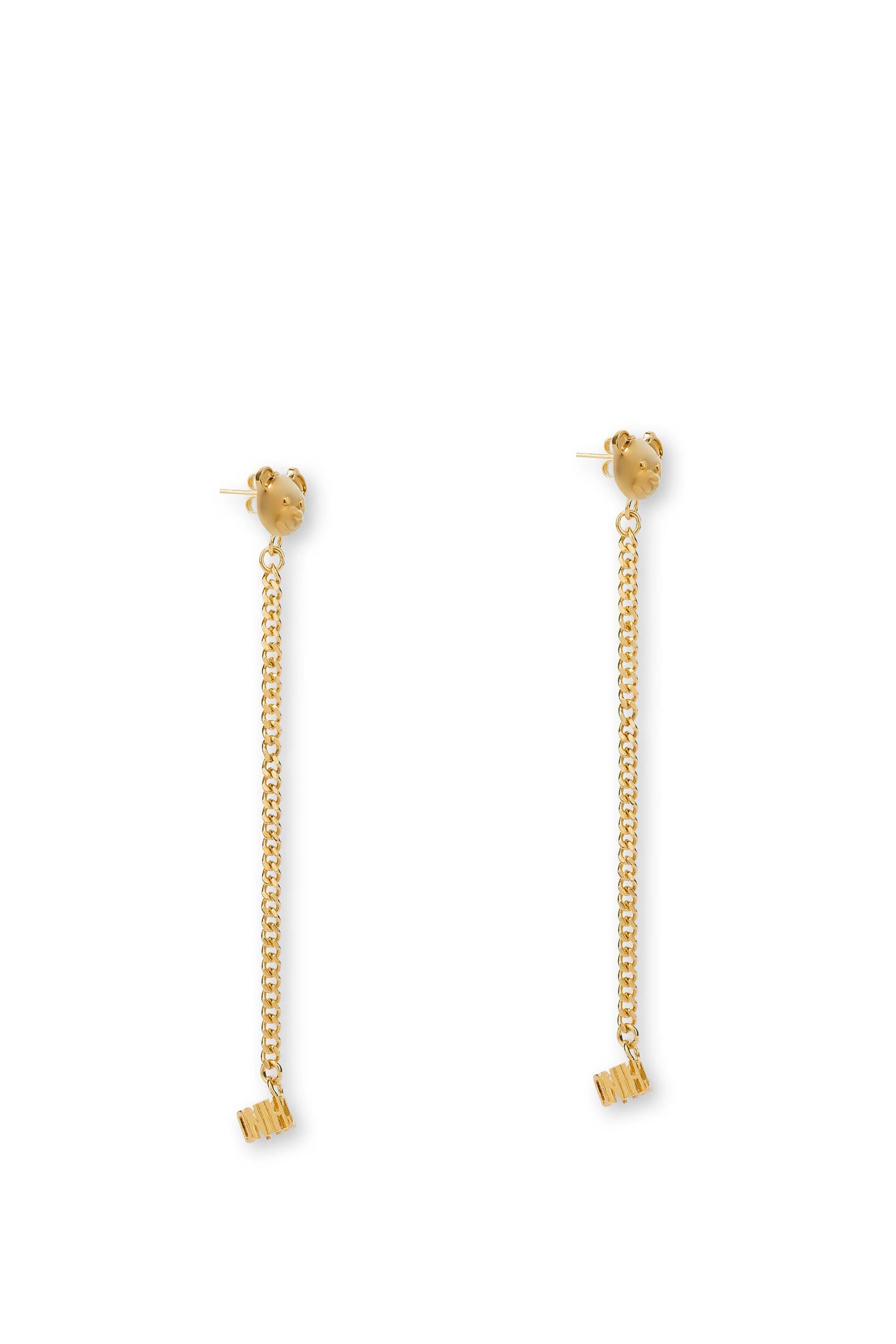 MOSCHINO TEDDY BEAR EAR CUFF EARRINGS GOLD 2
