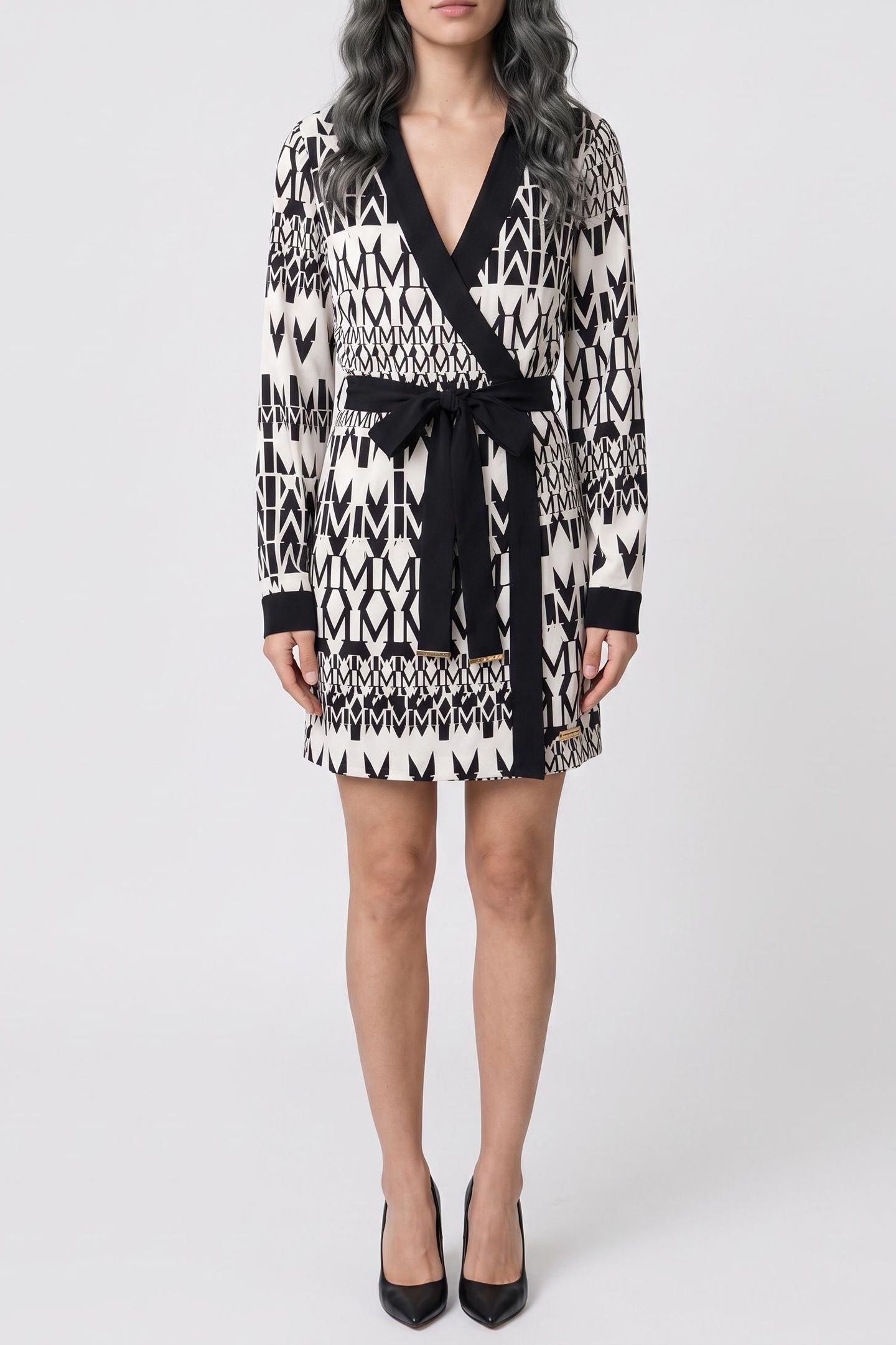 BRITNEY WRAP LS SHOR GEOMETRIC MONOGRAM B 1