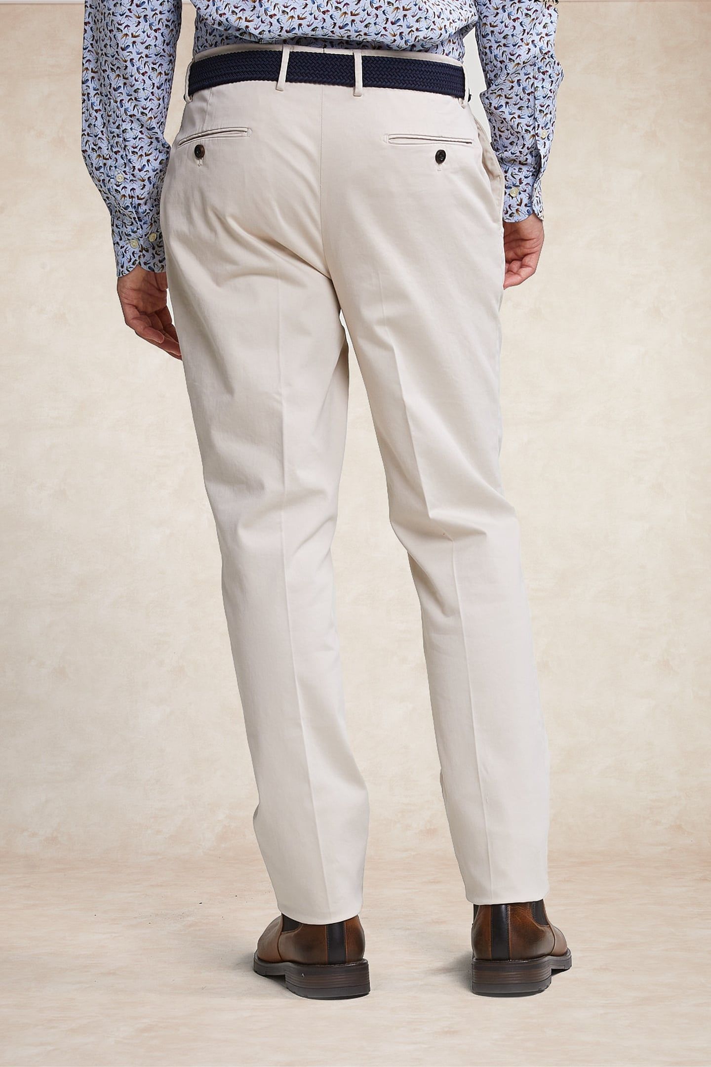 COTTON STRETCH PANTS SAND 2