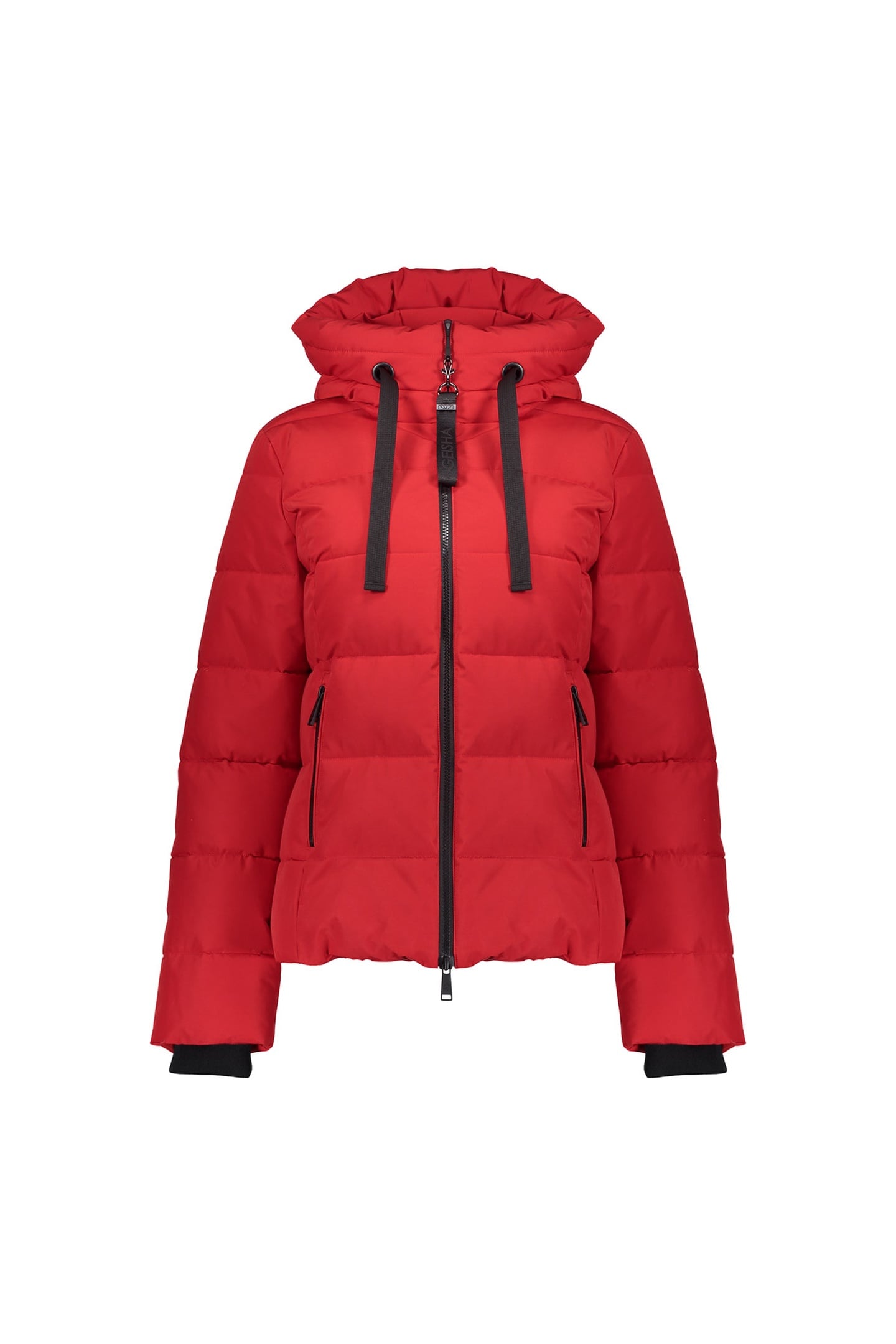 JACKET WITH HOOD SHORT RED 1