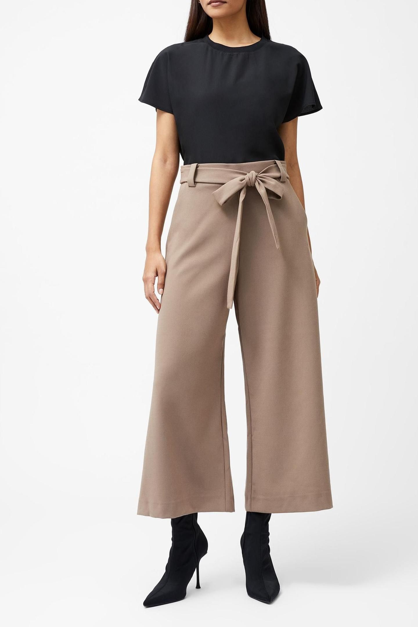 WHISPER BELTED CULOTTES MOCHA MOUSSE 1