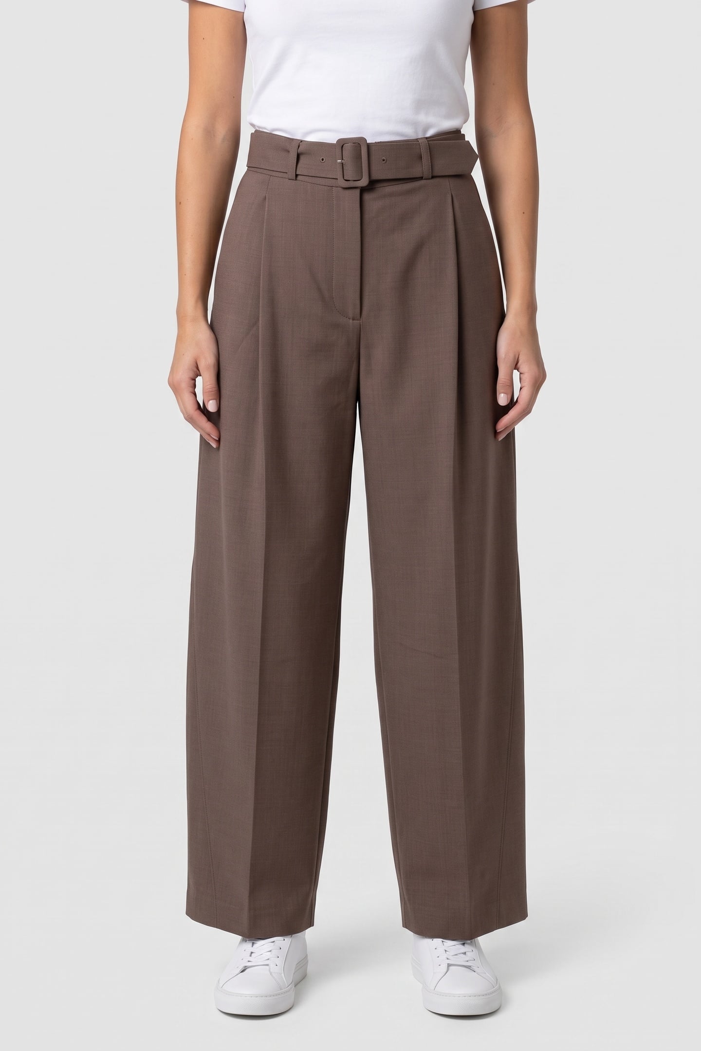 X ANNA WOOL TROUSER BEIGE 1