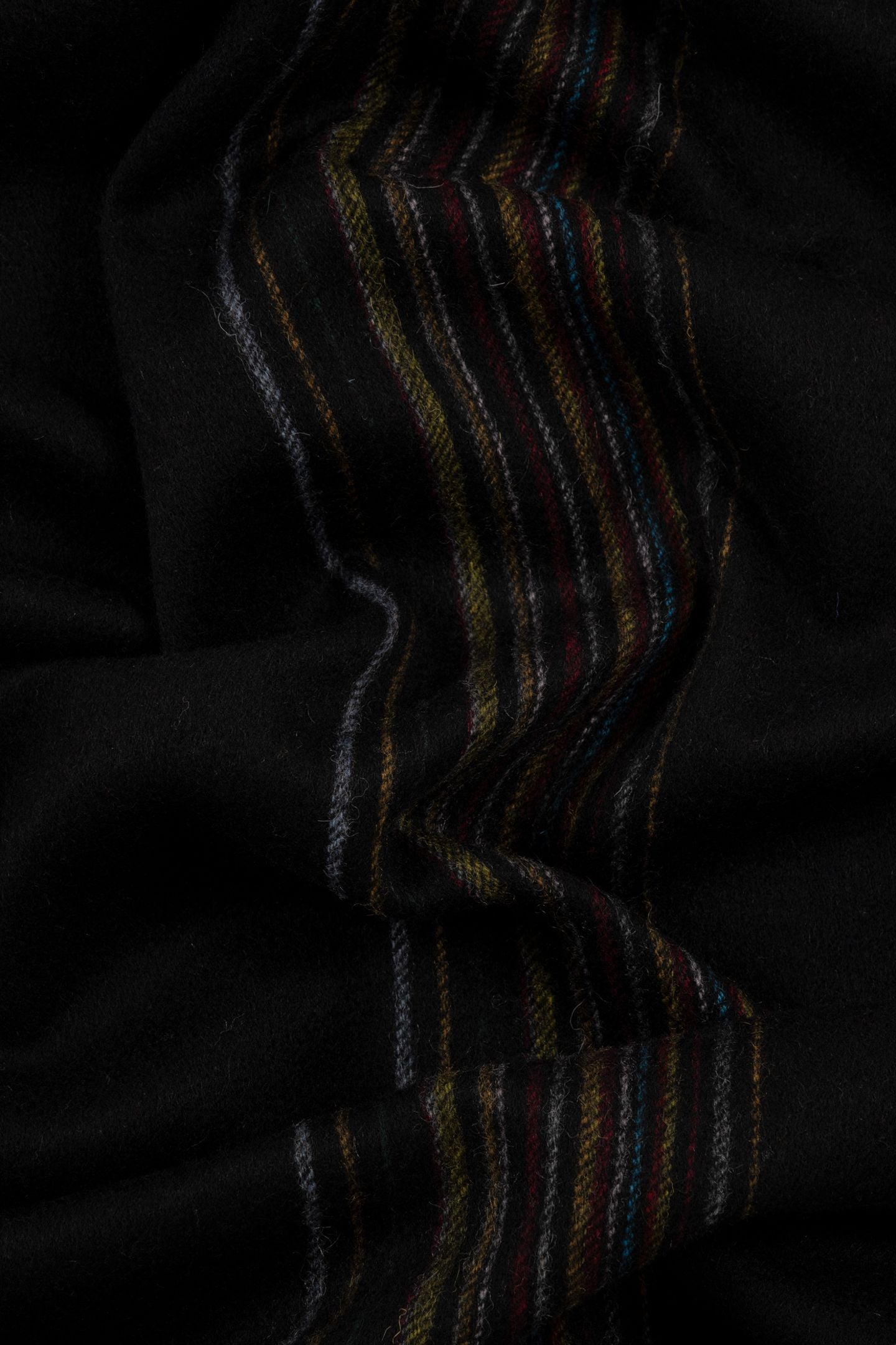 MEN SCARF OFFSET SIGNATR BLACK 9