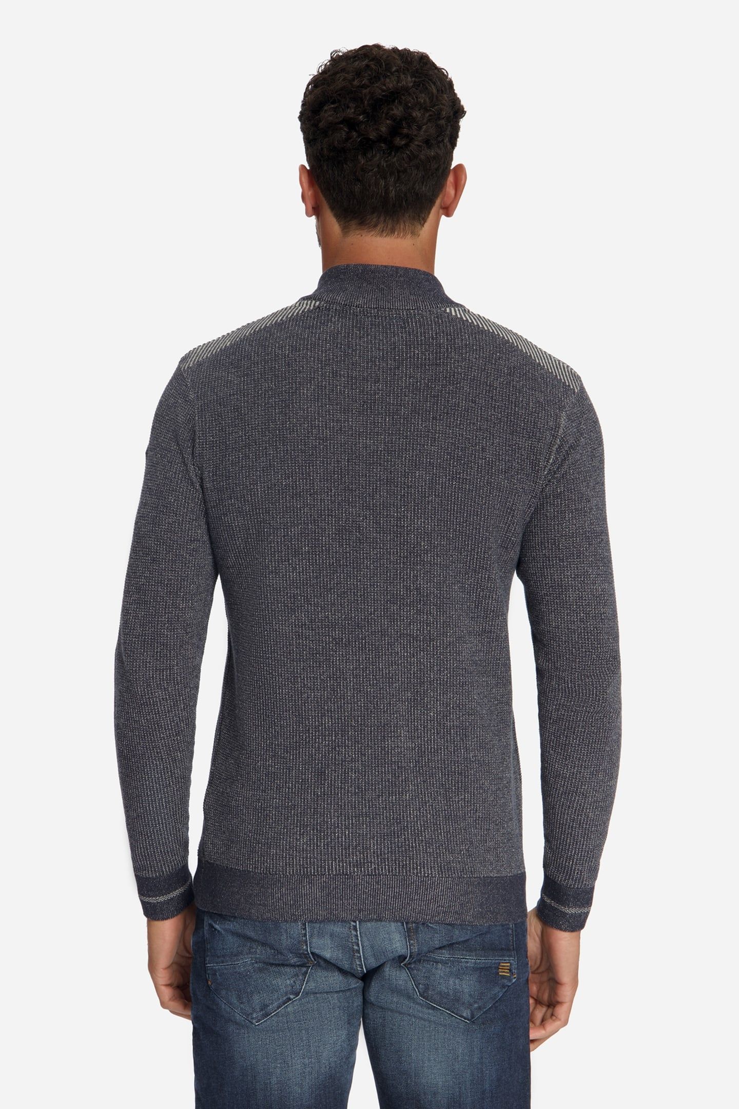 PULLOVER HALF ZIP PLATED DARK NIGHT 3