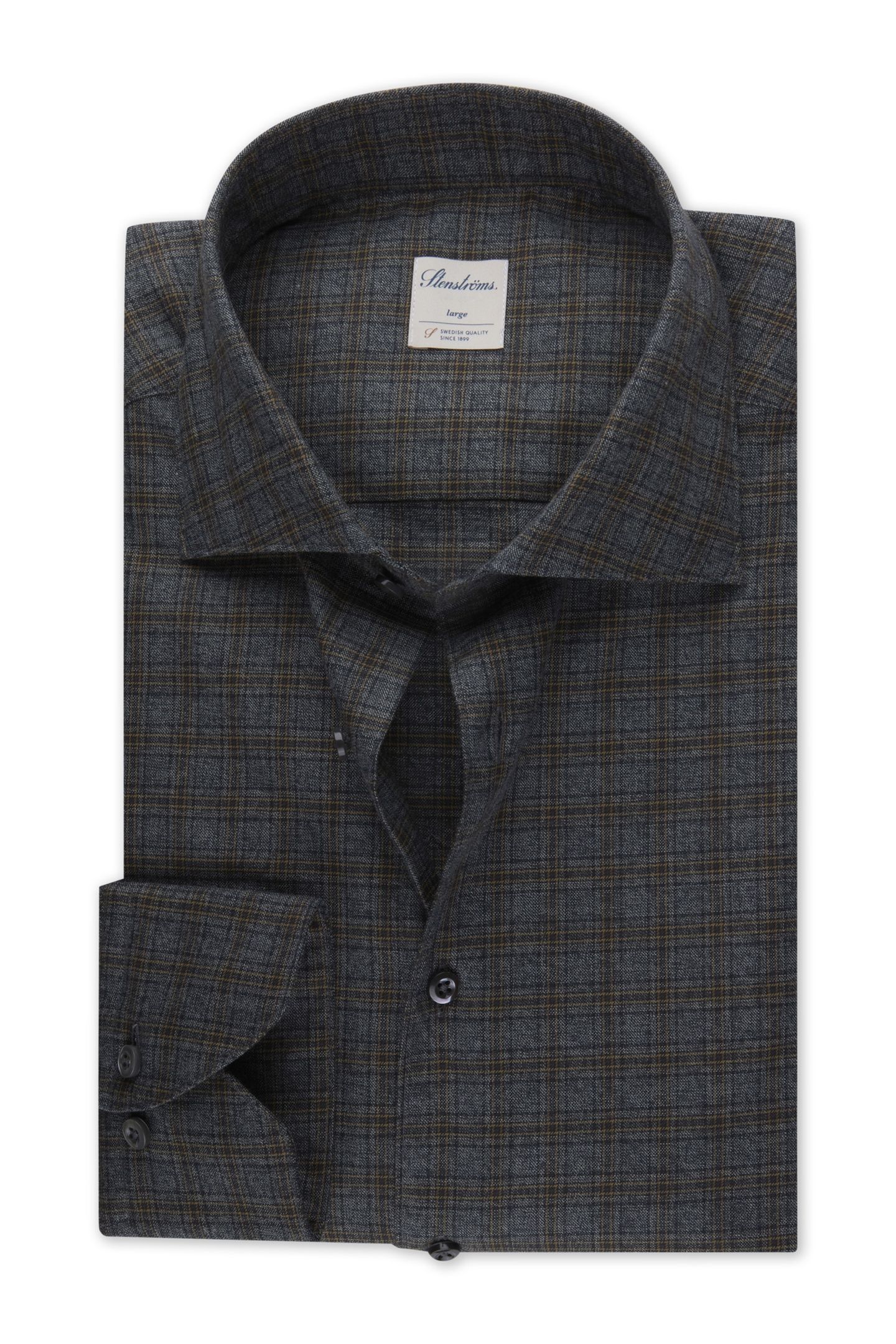 SLIMLINE/90, RC CUFF DARK GREY CHECK 1