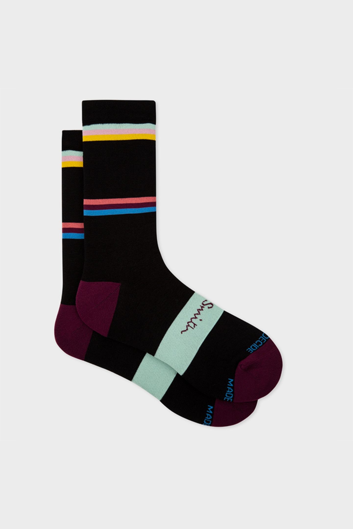 MEN SOCK CYCLE STRIPE BLACK 3