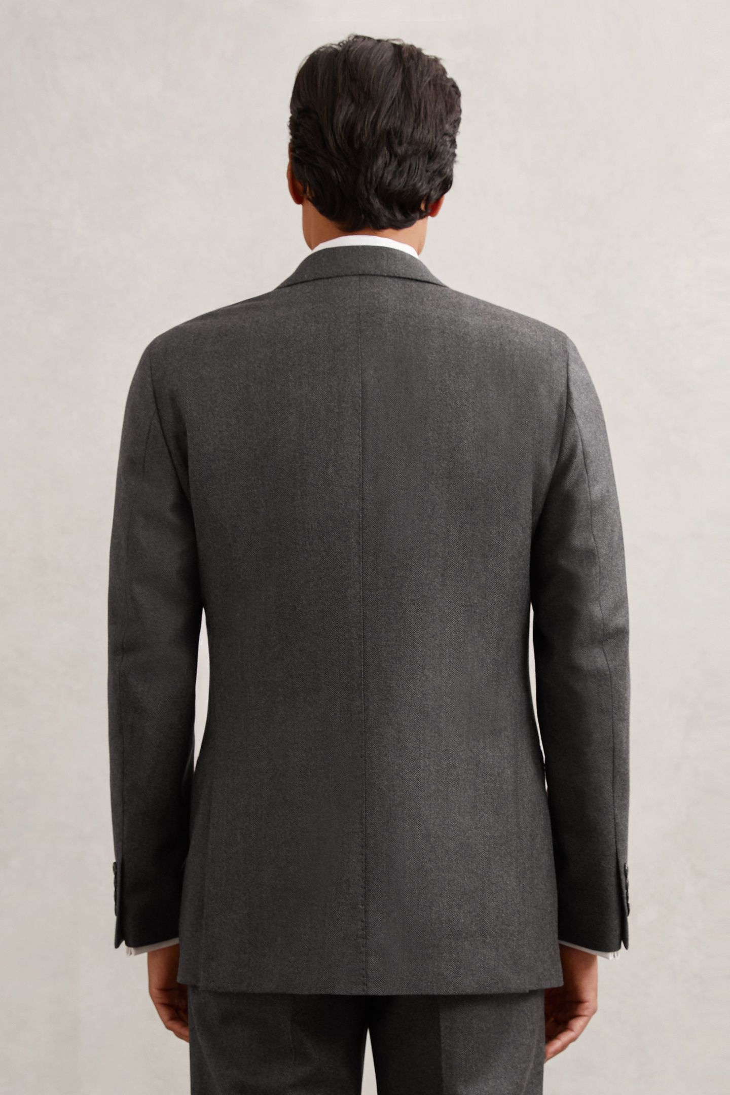 SB 1B NOTCH FLANNEL BLAZER CHARCOAL GREY 3