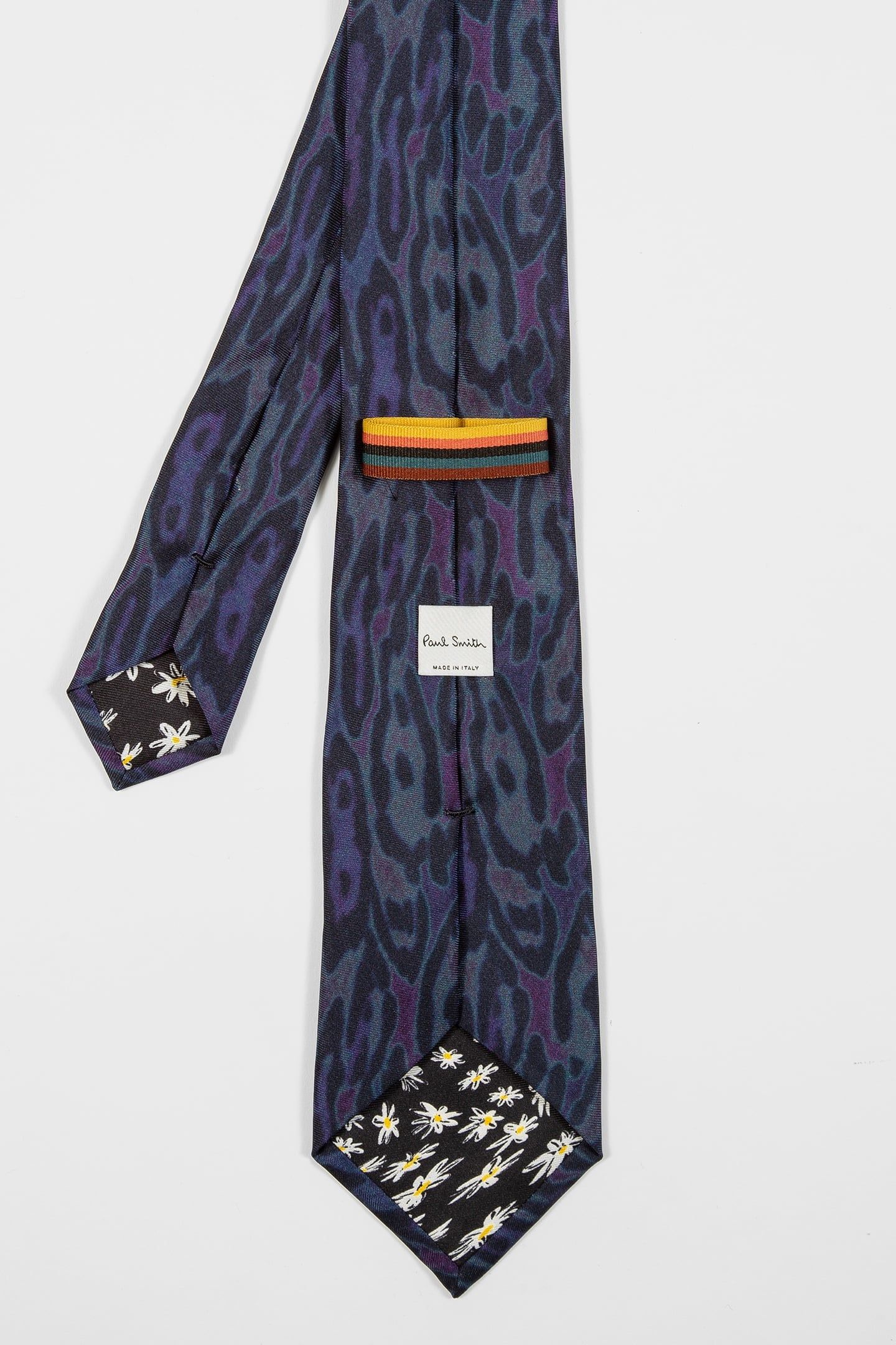 MEN TIE ANIMAL GRAIN NAVY 4