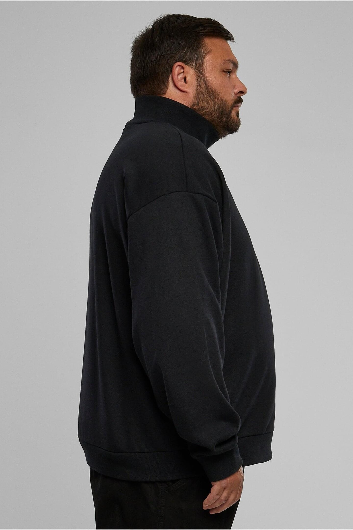 HIGH RIB NECK CREW BLACK 8