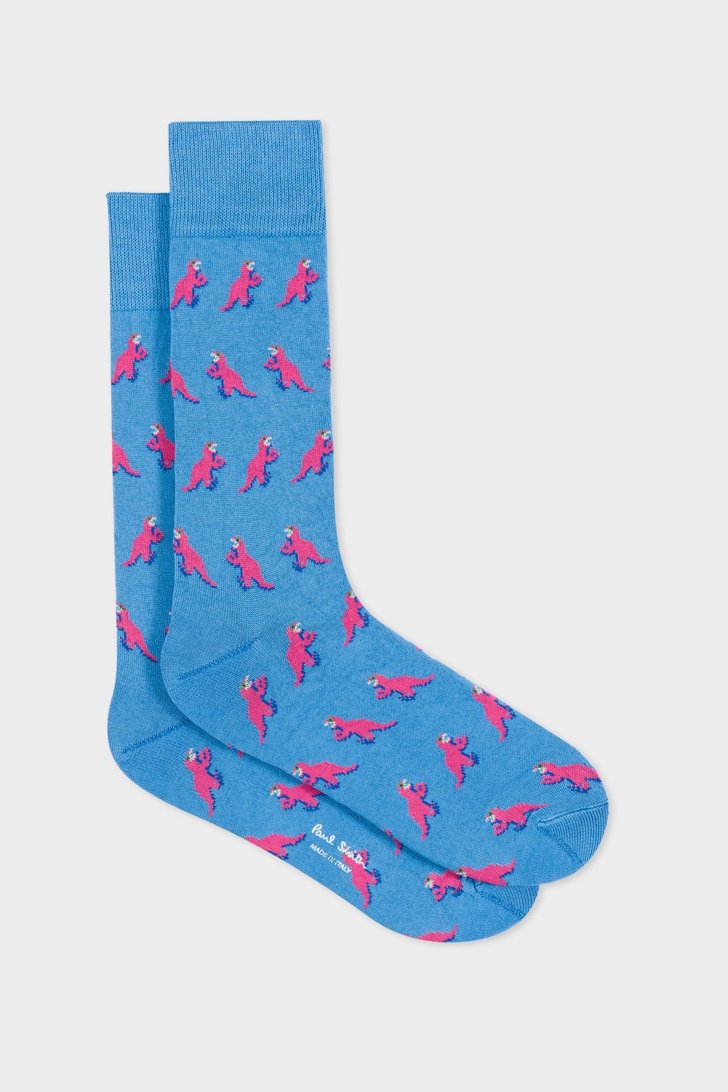 MEN SOCK DINO JACQURD TURQUOISE 6
