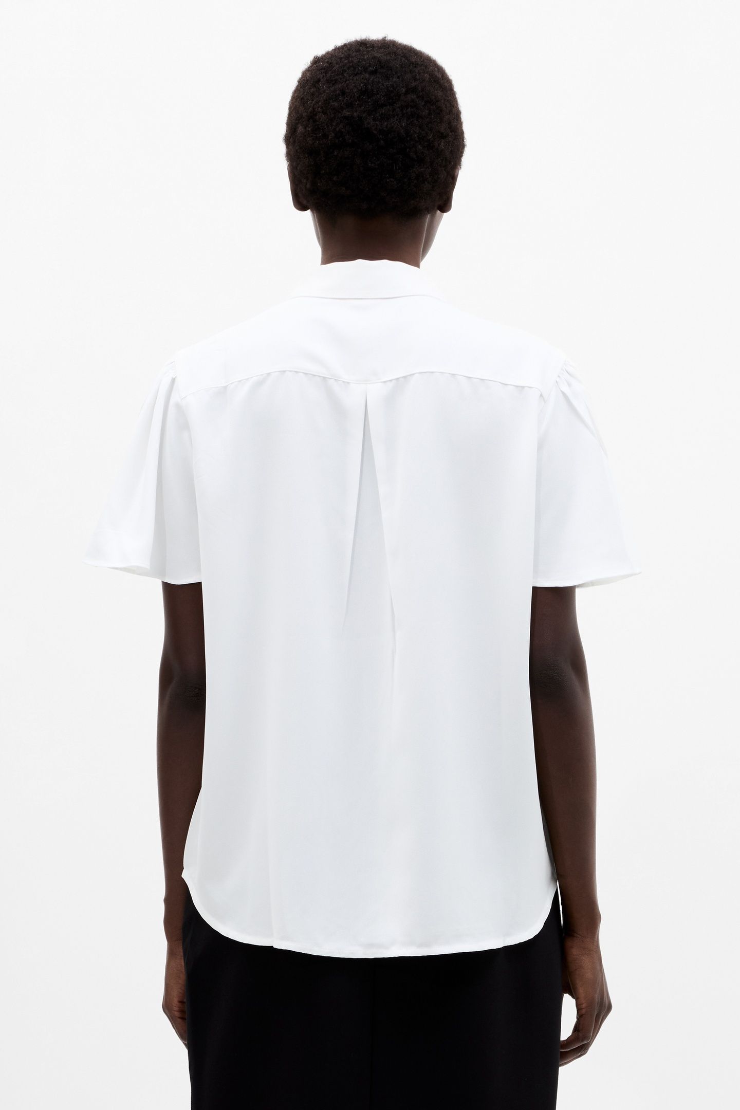 MILA FLUTTER SLV TOP WHITE WHITE 3