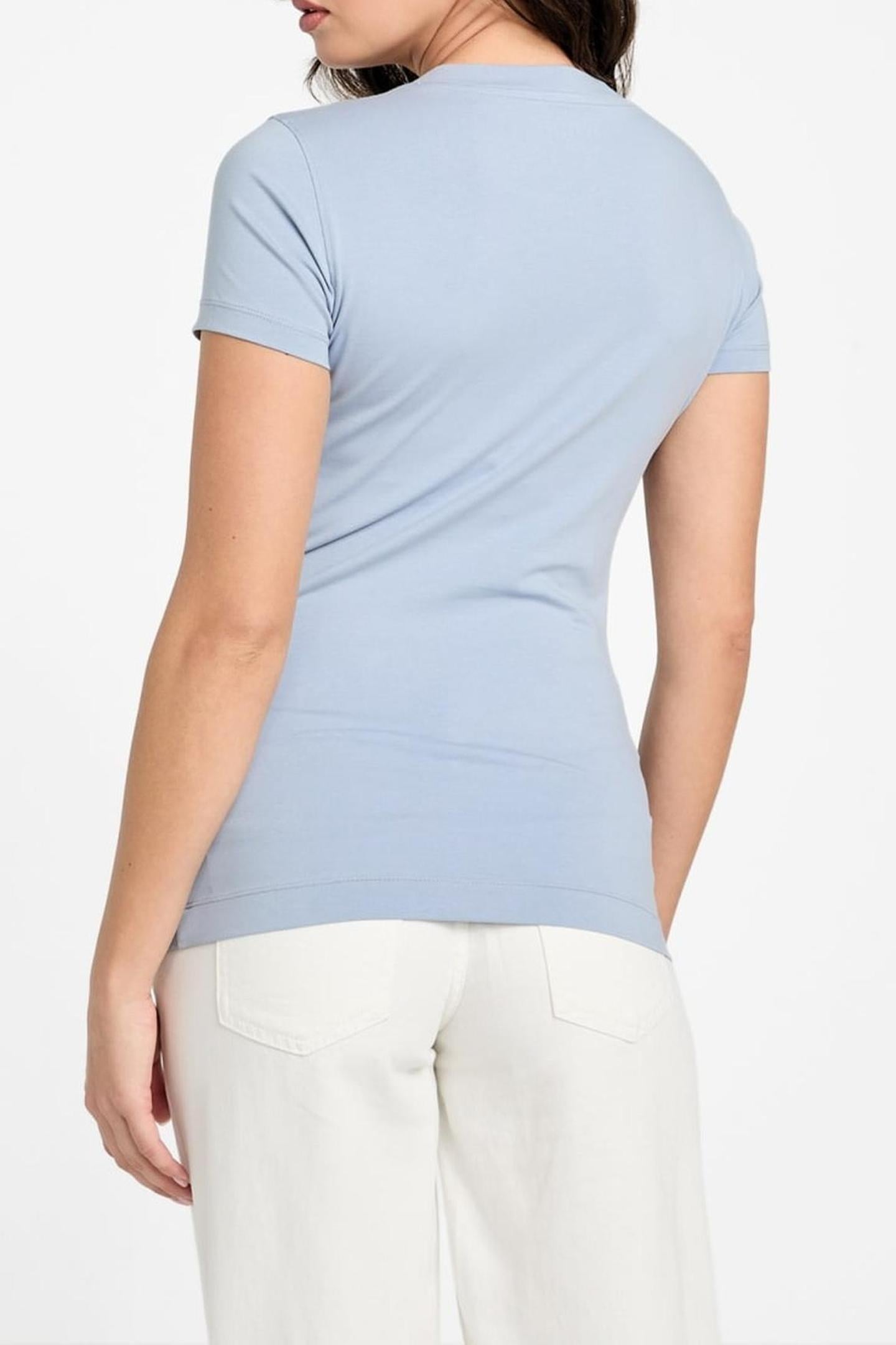CN SS GUESS LOGO TEE NIMBUS BLUE 5