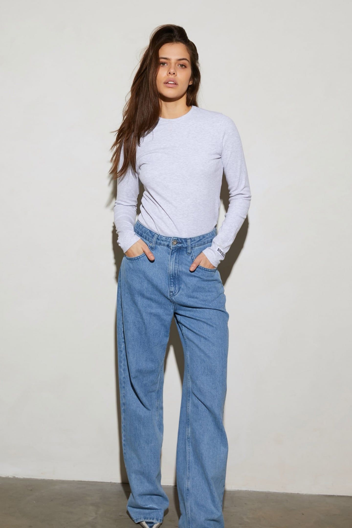 BASIC LONGSLEEVE MELANGE GREY 2