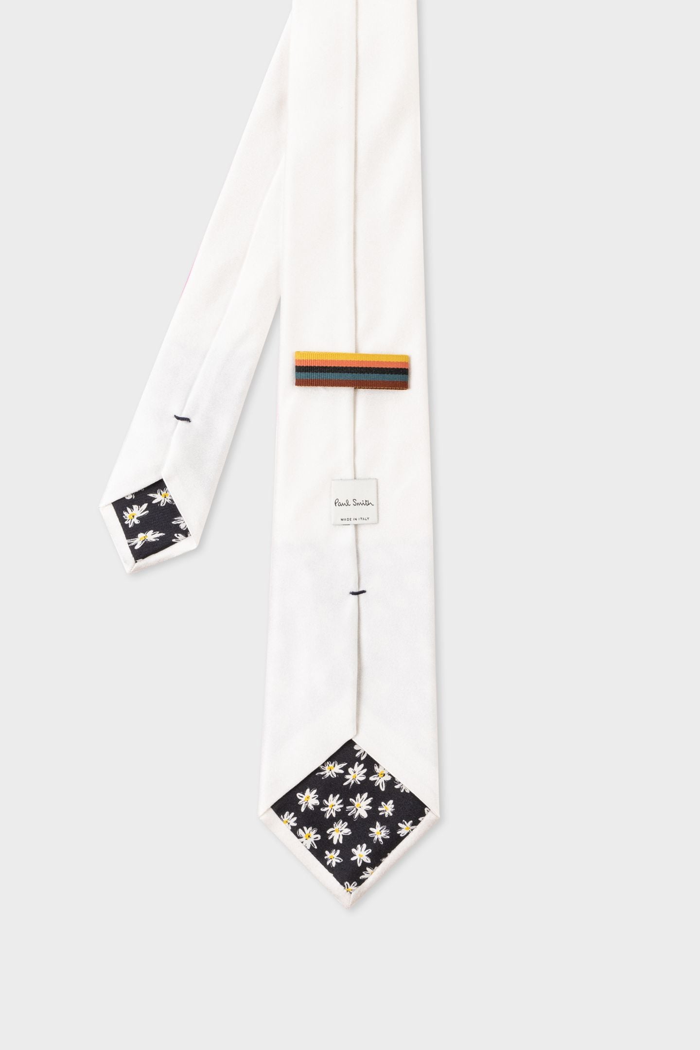 MEN TIE PLAIN SILK SPEC IVORY 2