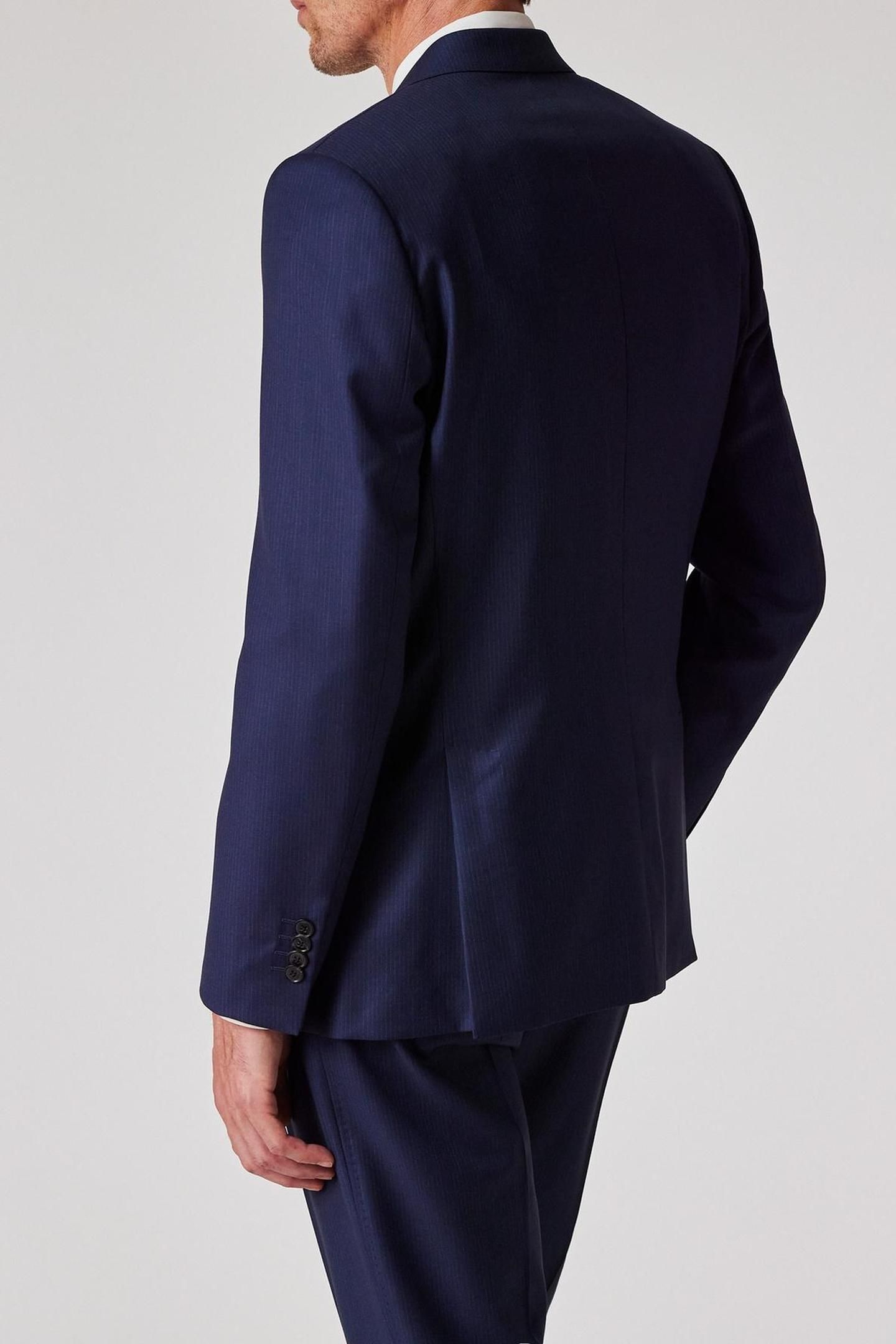 MENS TAILORED FIT 2 BUTTON JACKET NAVY 2