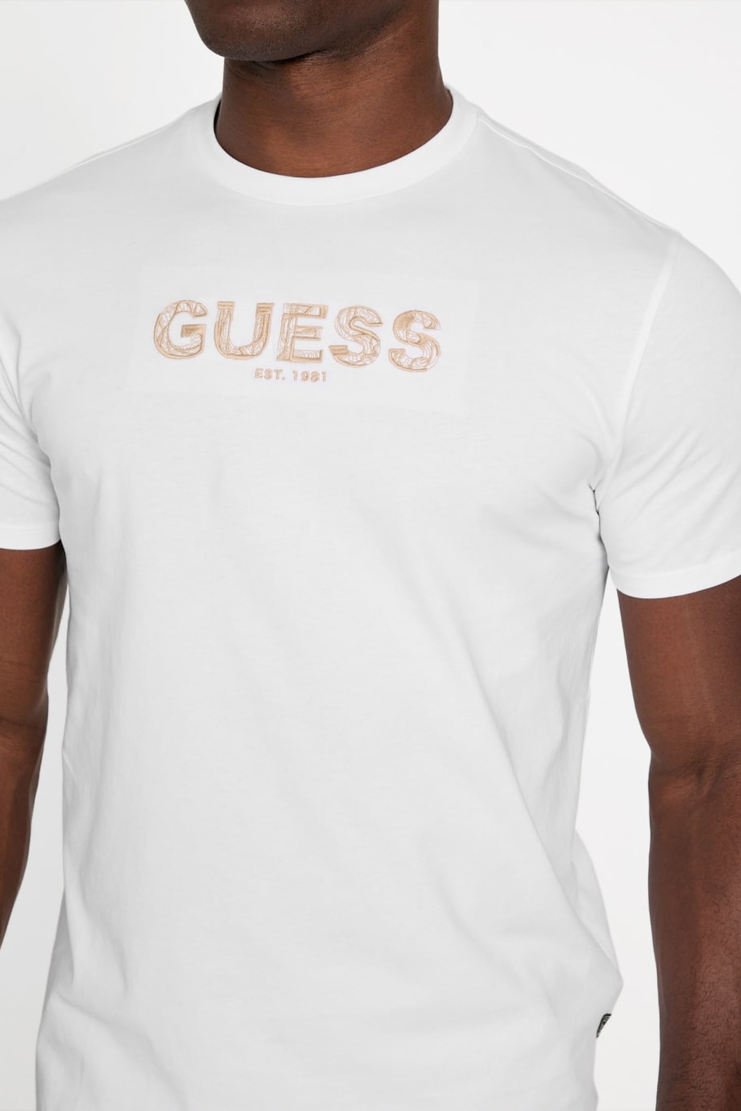 SS BSC GUESS EMBROID PURE WHITE 10