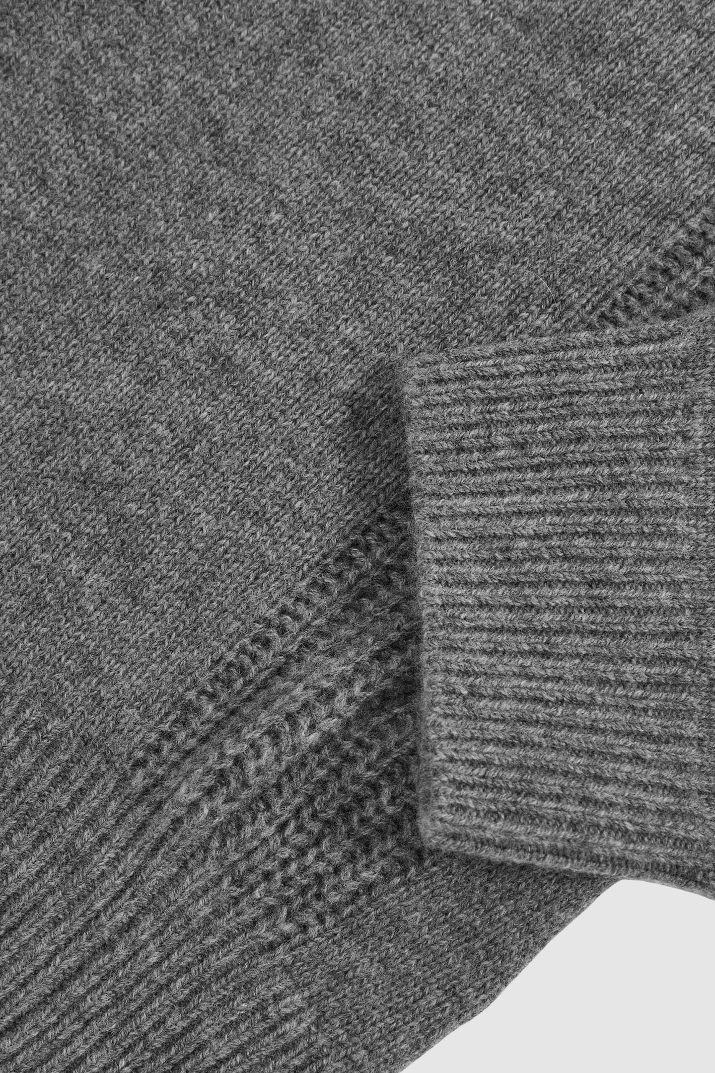 LS RAGLAN CREW NECK JUMPER MID GREY MELANGE 6
