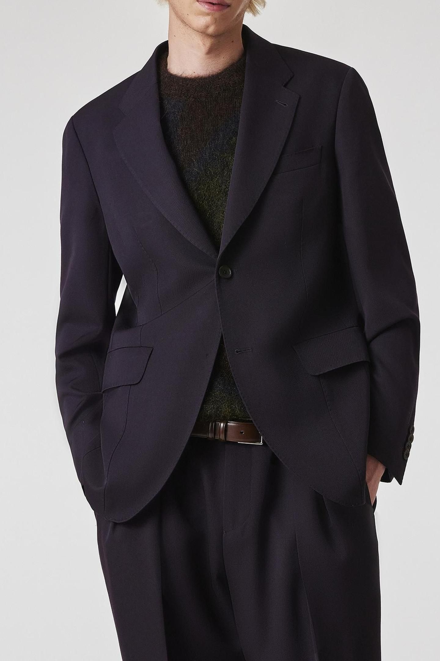 MENS 2 BUTTON JACKET DARK VIOLET 3