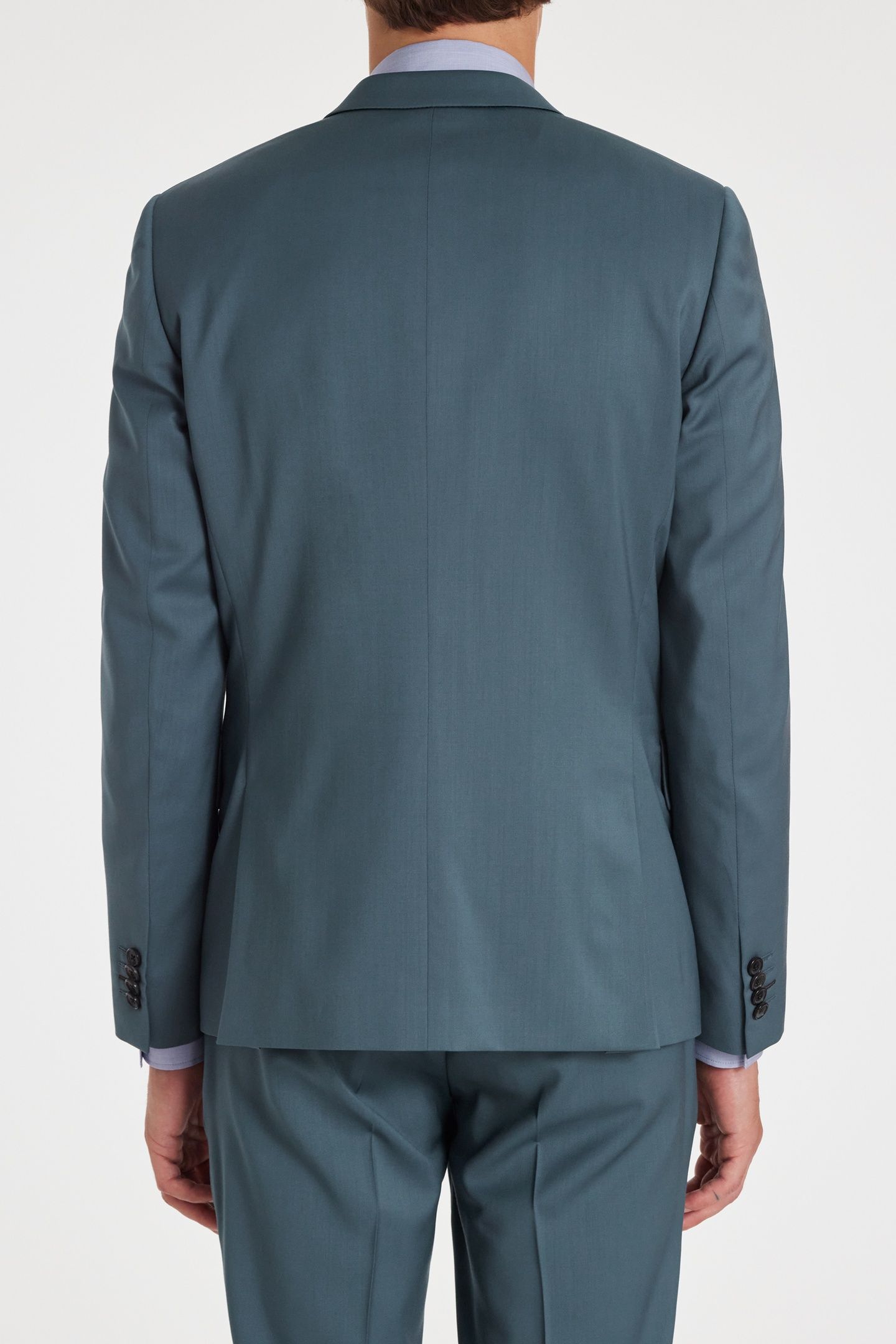 MENS 2 BUTTON SUIT GREYISH BLUE 4