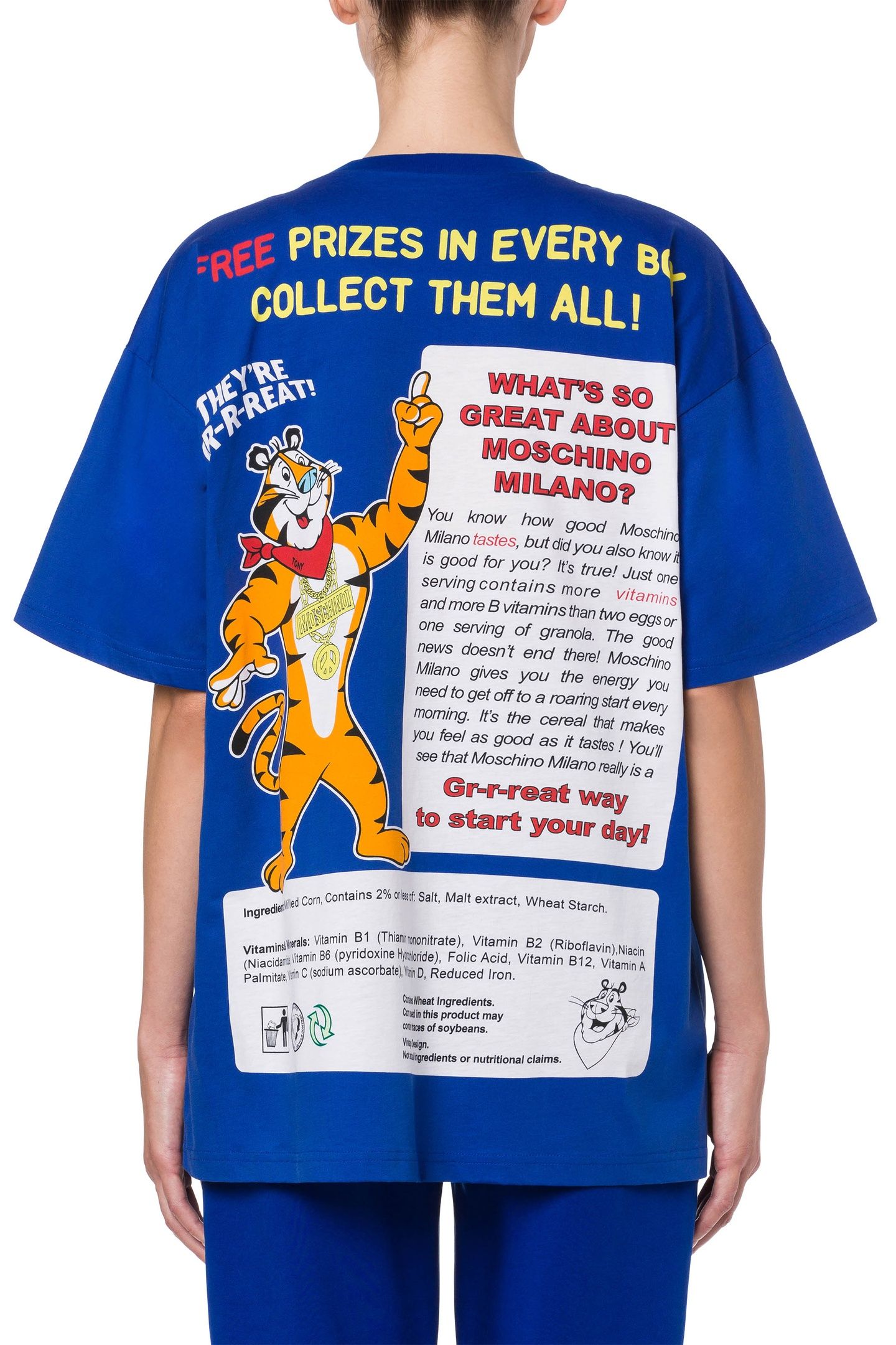 CHINESE NEW YEAR COTTON JERSEY T-SHIRT BLUE 2