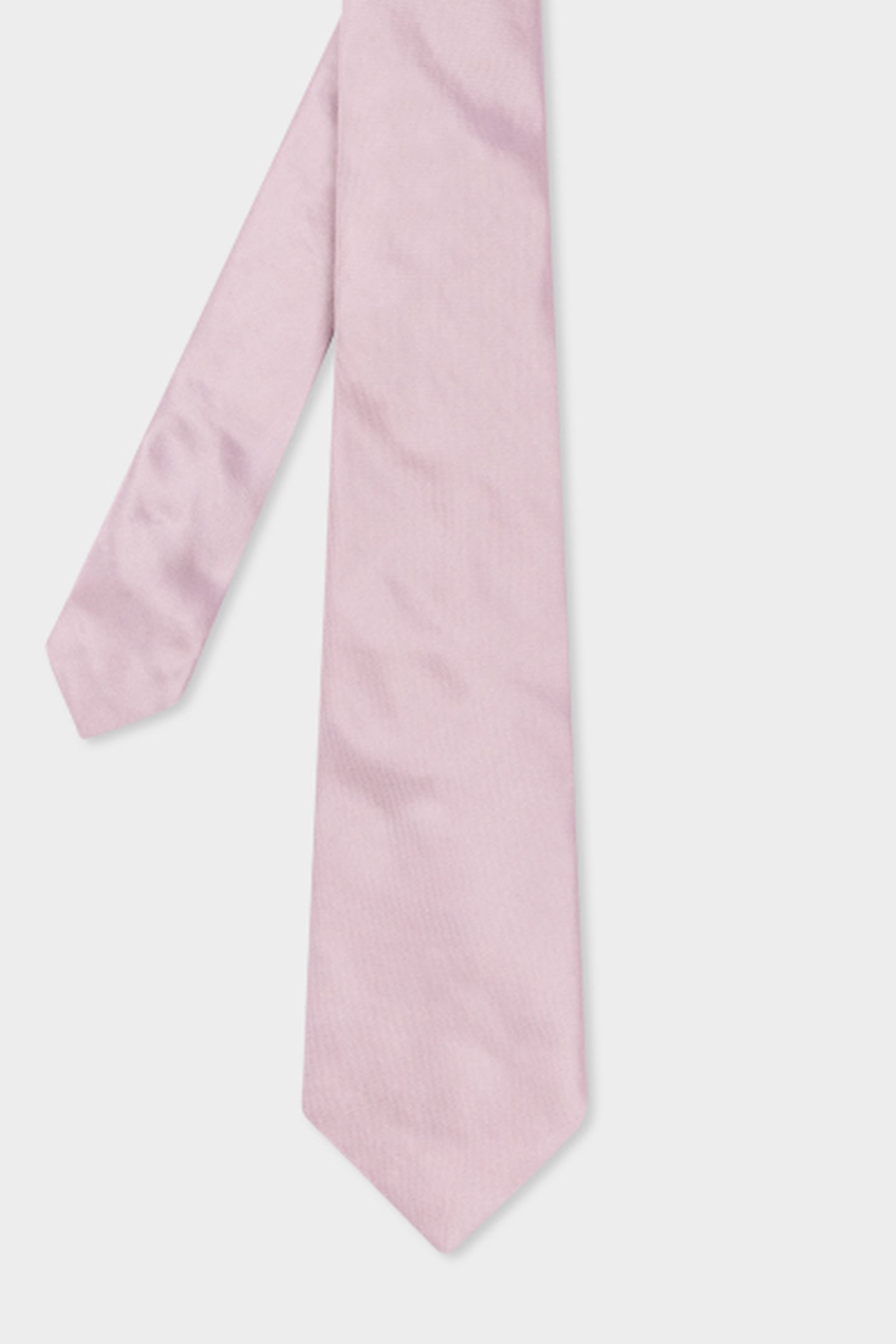 MEN TIE PLAIN SILK NEW PINK 6