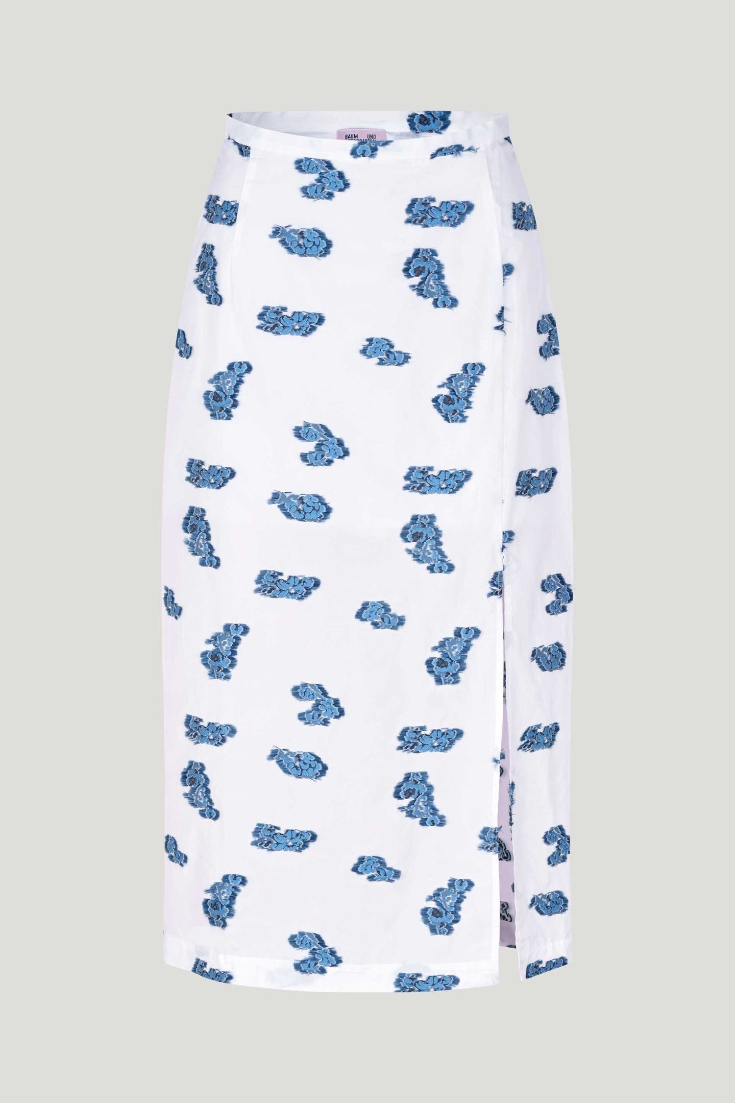 SAMAR SKIRT BLUE BOUQUET JACQUARD 3
