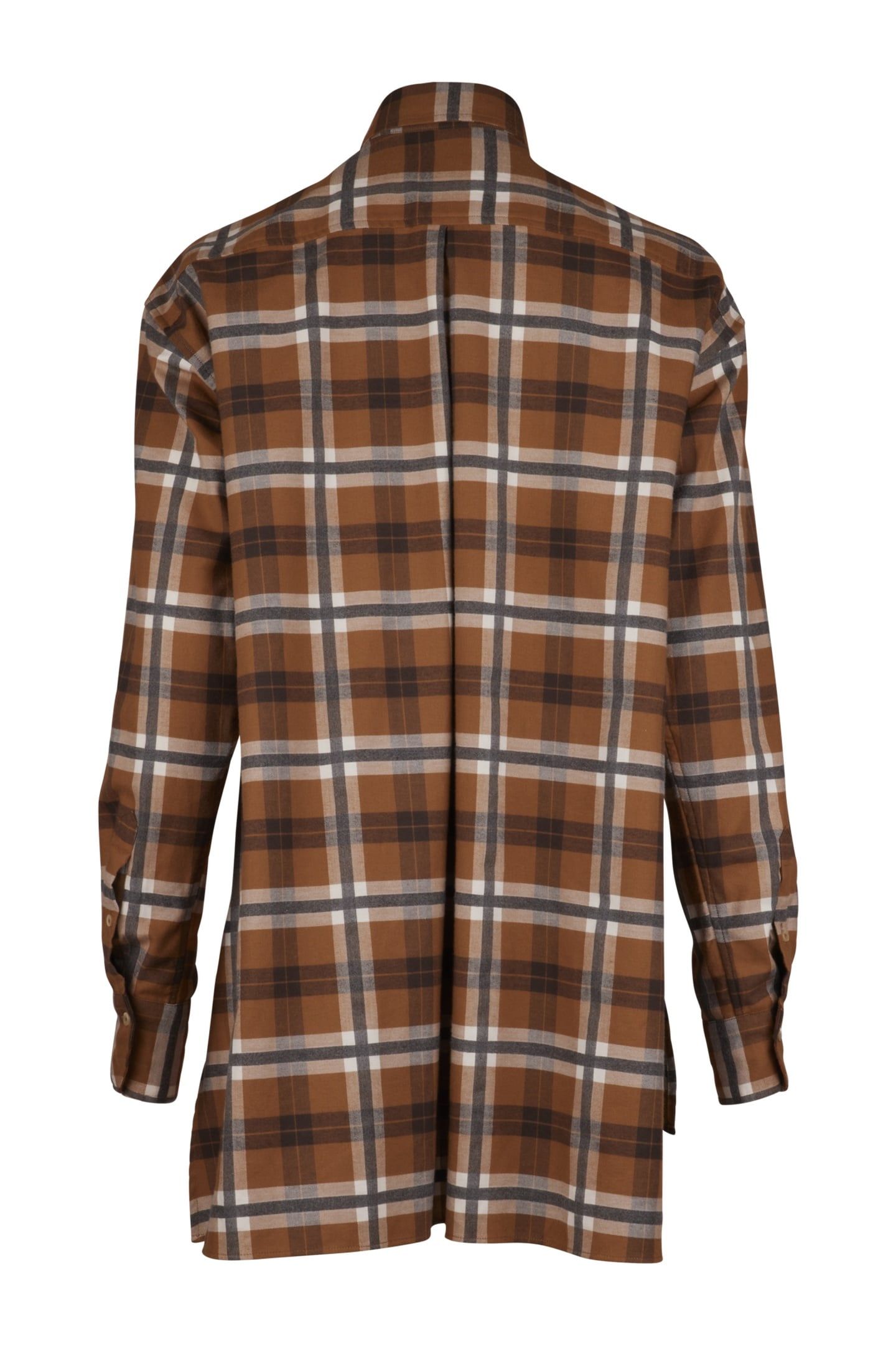 FRANNIE SHIRT LIGHT BROWN CHECK 4