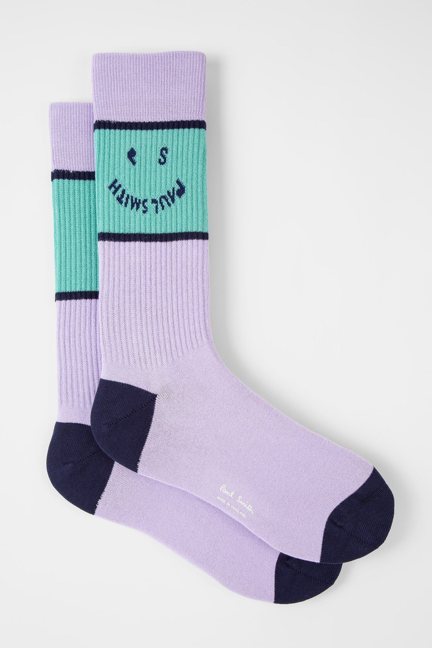 MEN SOCK HAPPY MAUVE 1