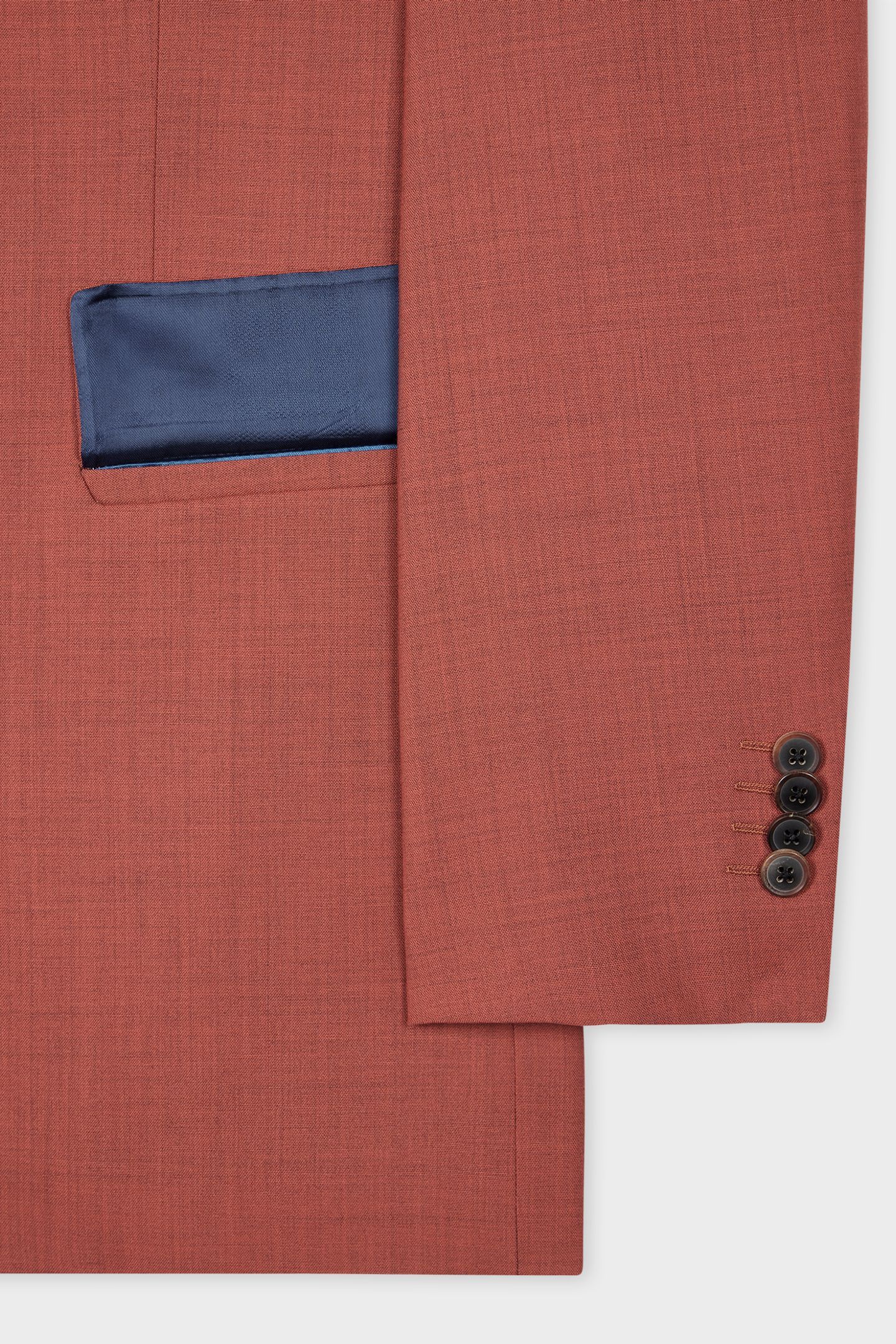 MENS TAILORED FIT 2 BUTTON JACKET DARK ORANGE 4