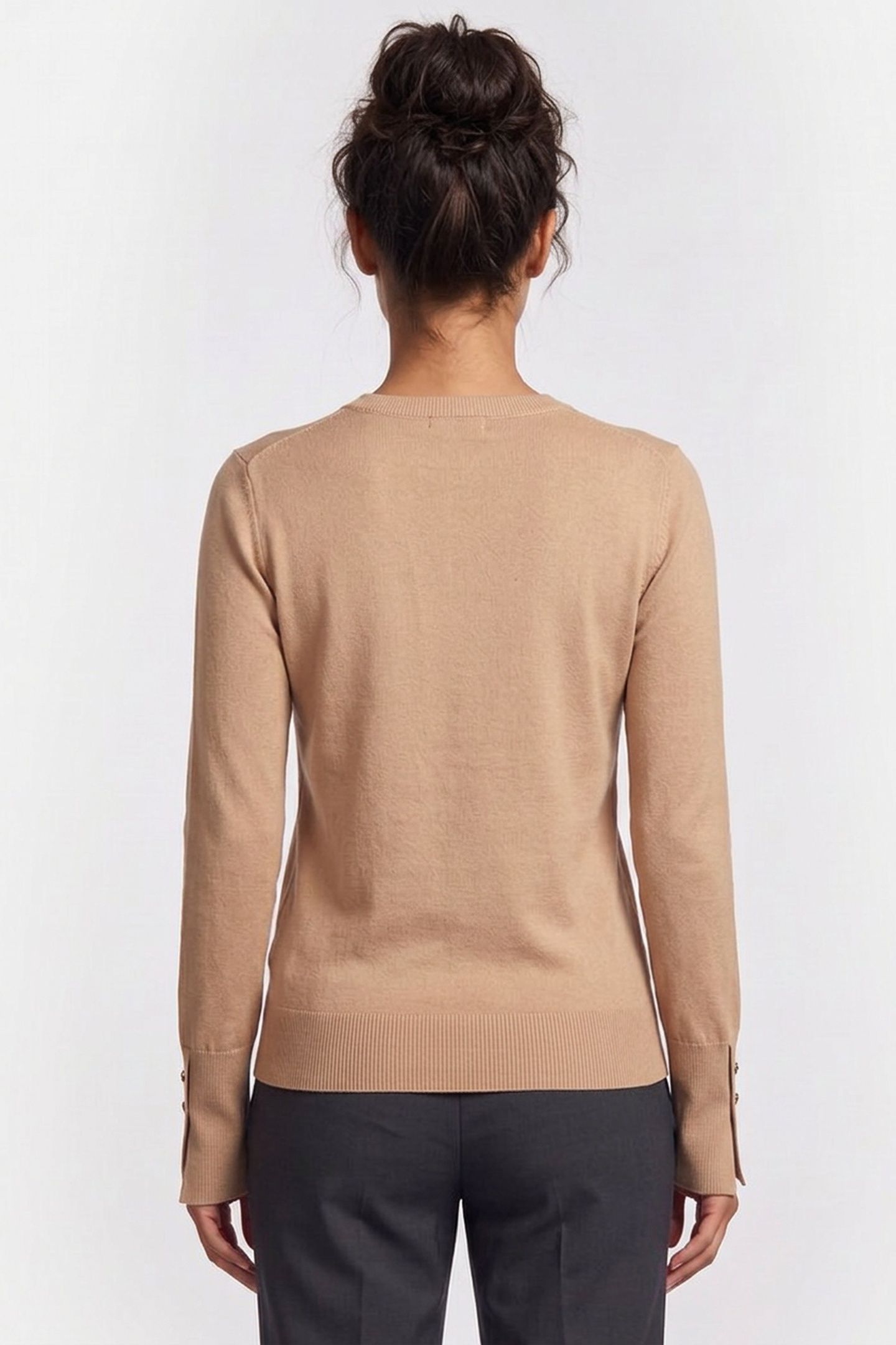 ELINOR RN LS SWTR TRAVERTINE SAND 2