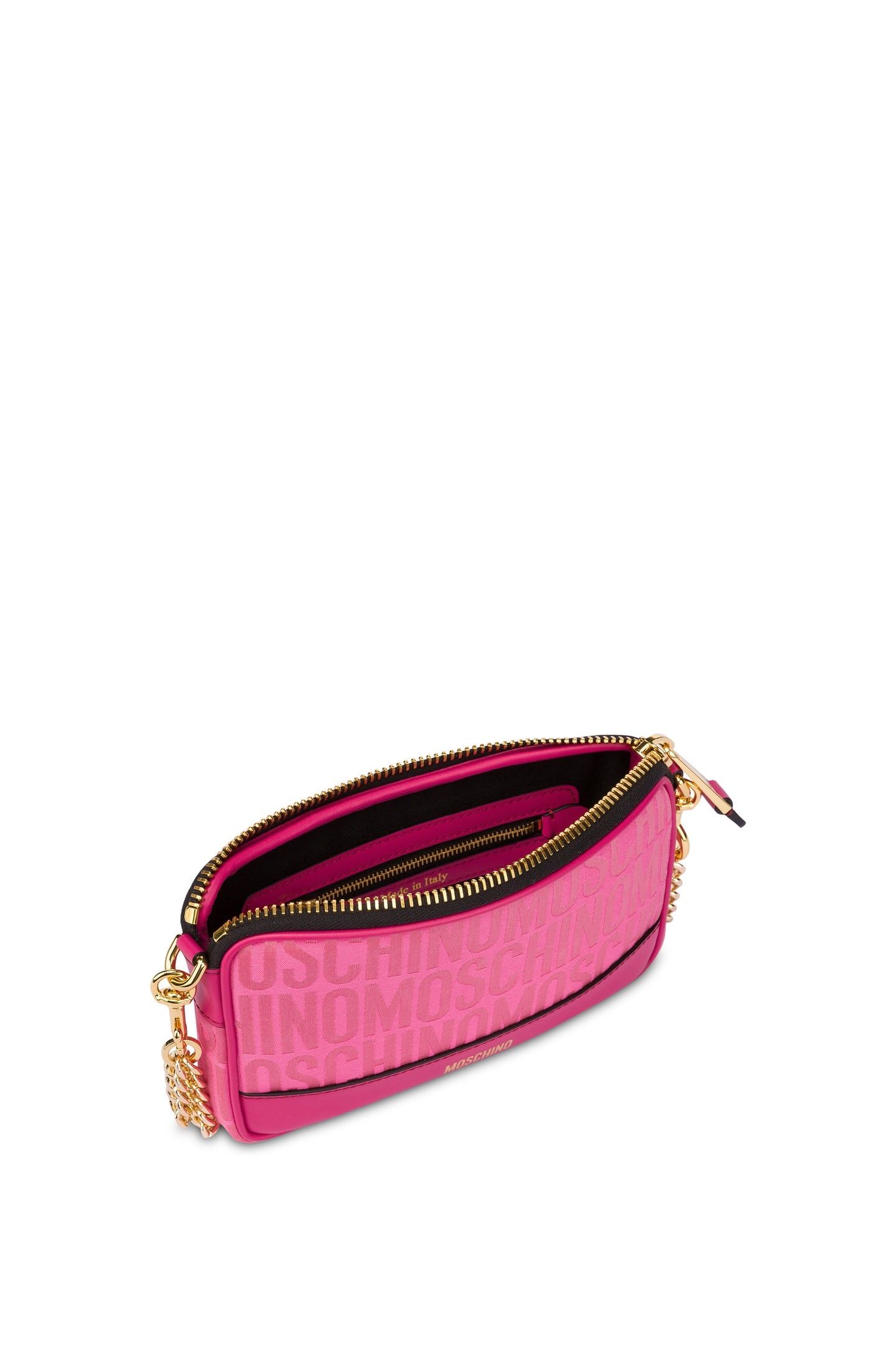 SMALL ALLOVER LOGO SHOULDER BAG PINK 3