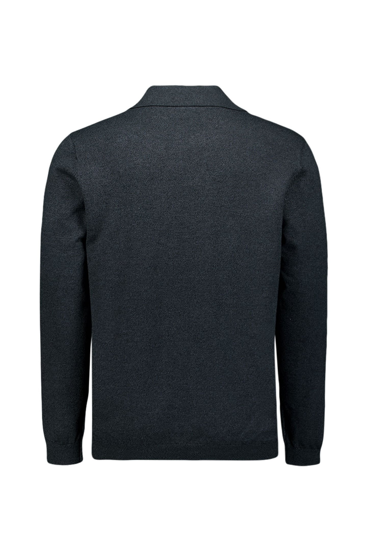 PULLOVER V POLO MELANGE DARK GREY 6