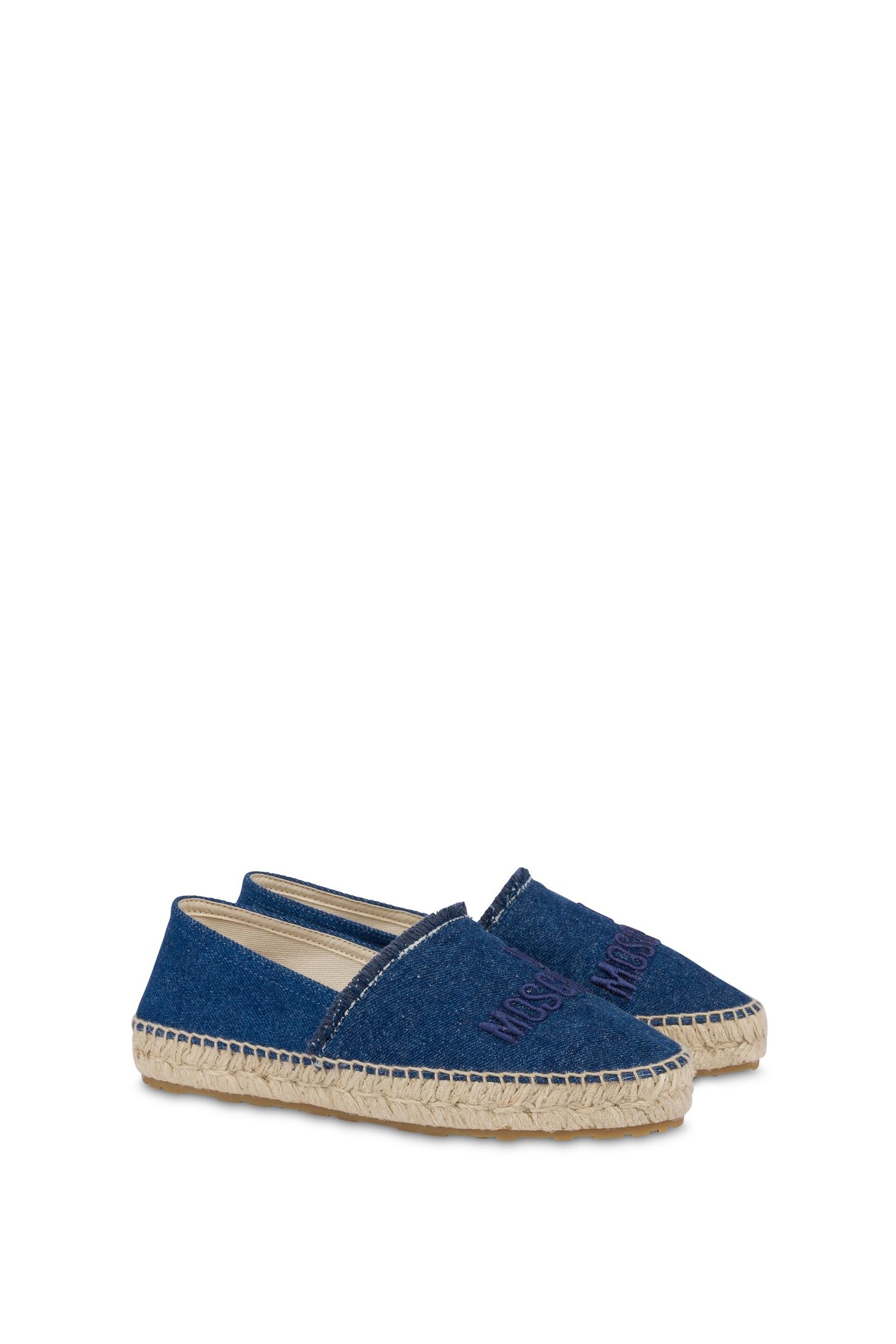 DENIM ESPADRILLES WITH EMBROIDERY BLUE 2