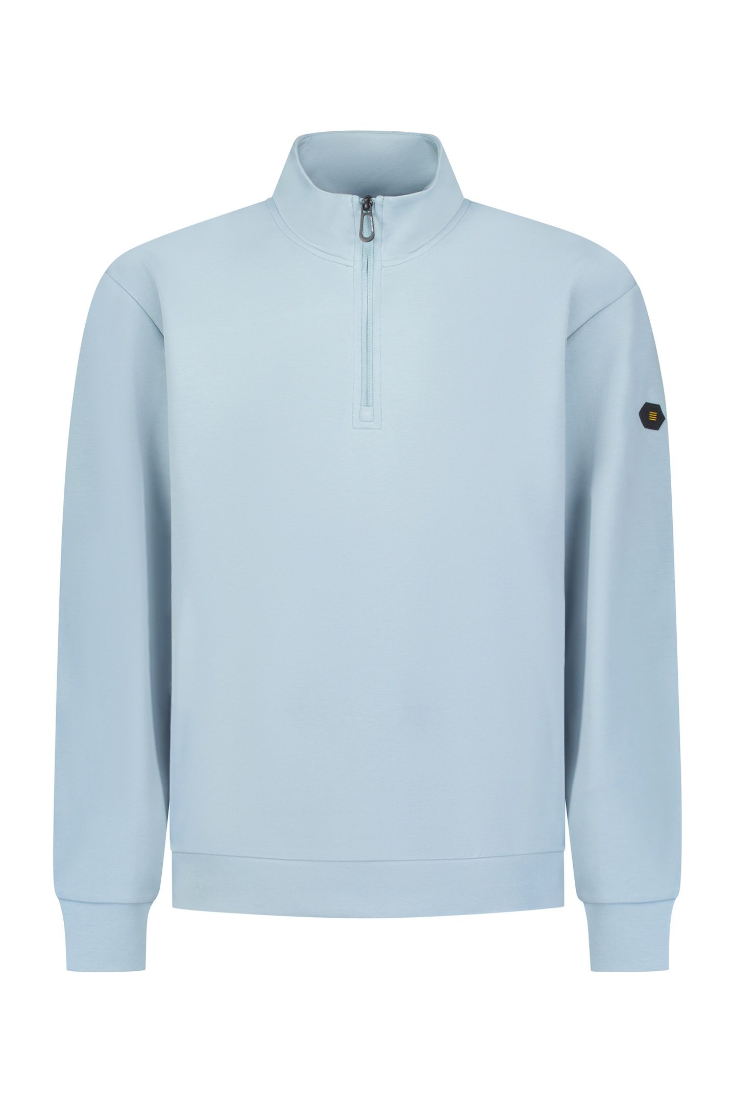 SWEATER HALF ZIP DUSTY BLUE 2