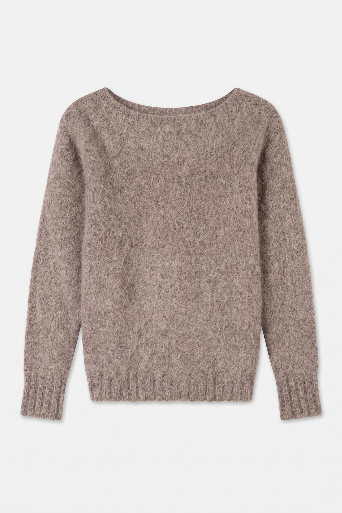 AGNES BOAT NECK TOP SILK TAUPE MULTI 3
