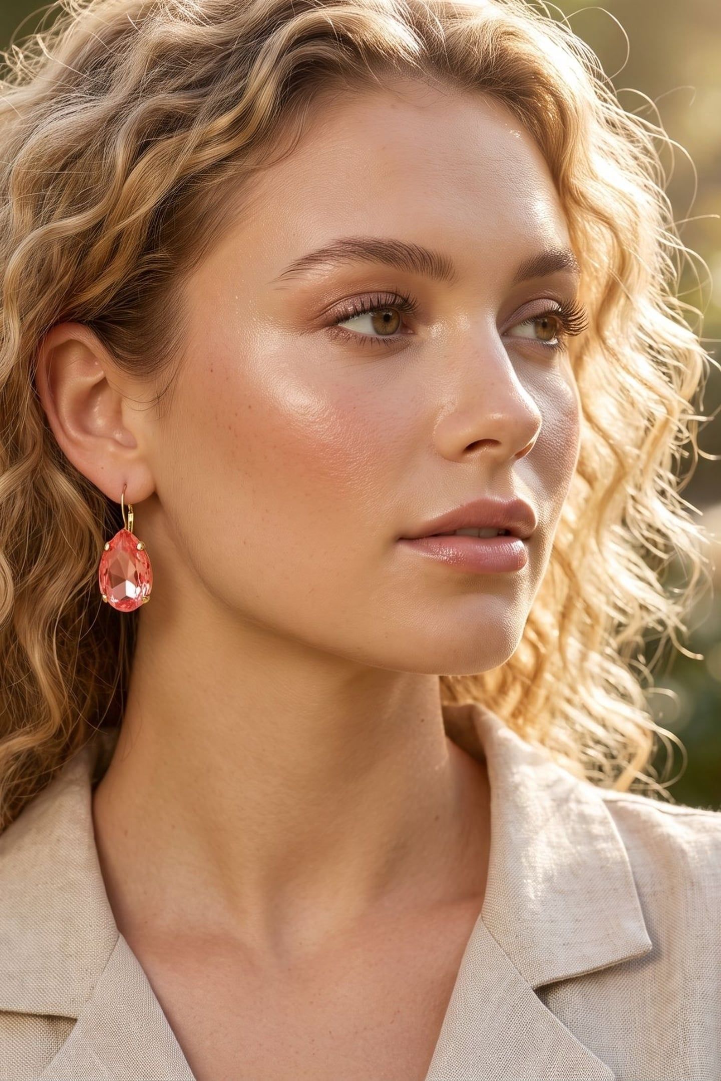 EVA EARHANGERS MAROON - SHORT RED 4