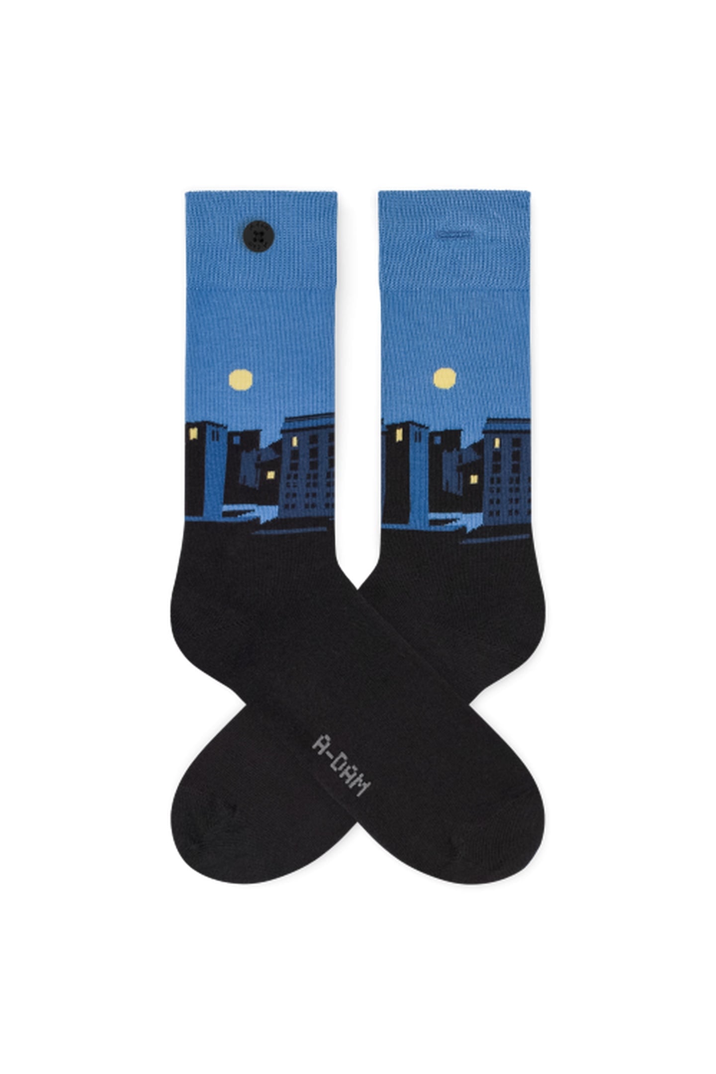 A-DAM 3-PACK CASUAL SOCKS BLUE DARK CITY BLUE NIGHT 2