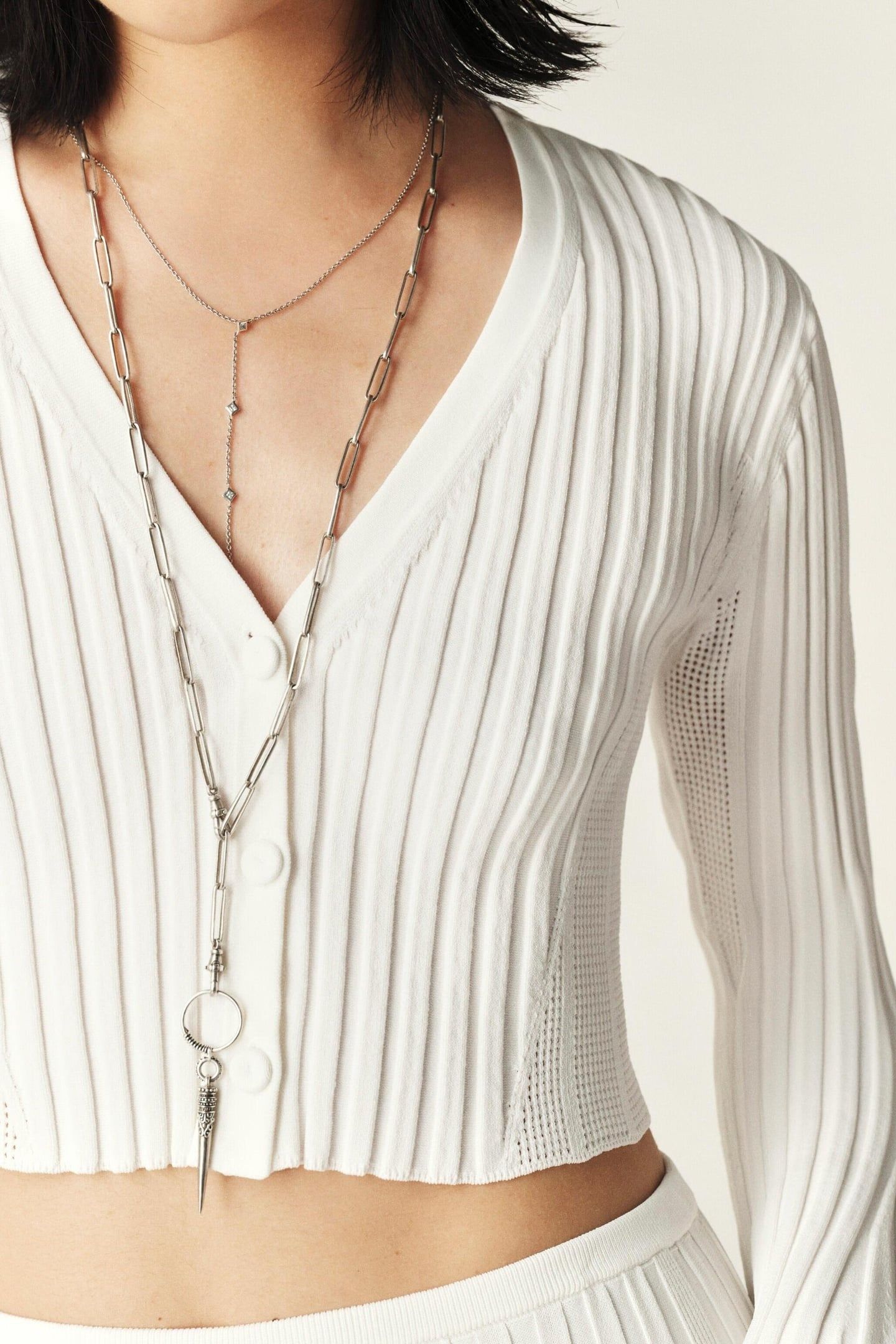 SHORT CARDIGAN BLANC 6